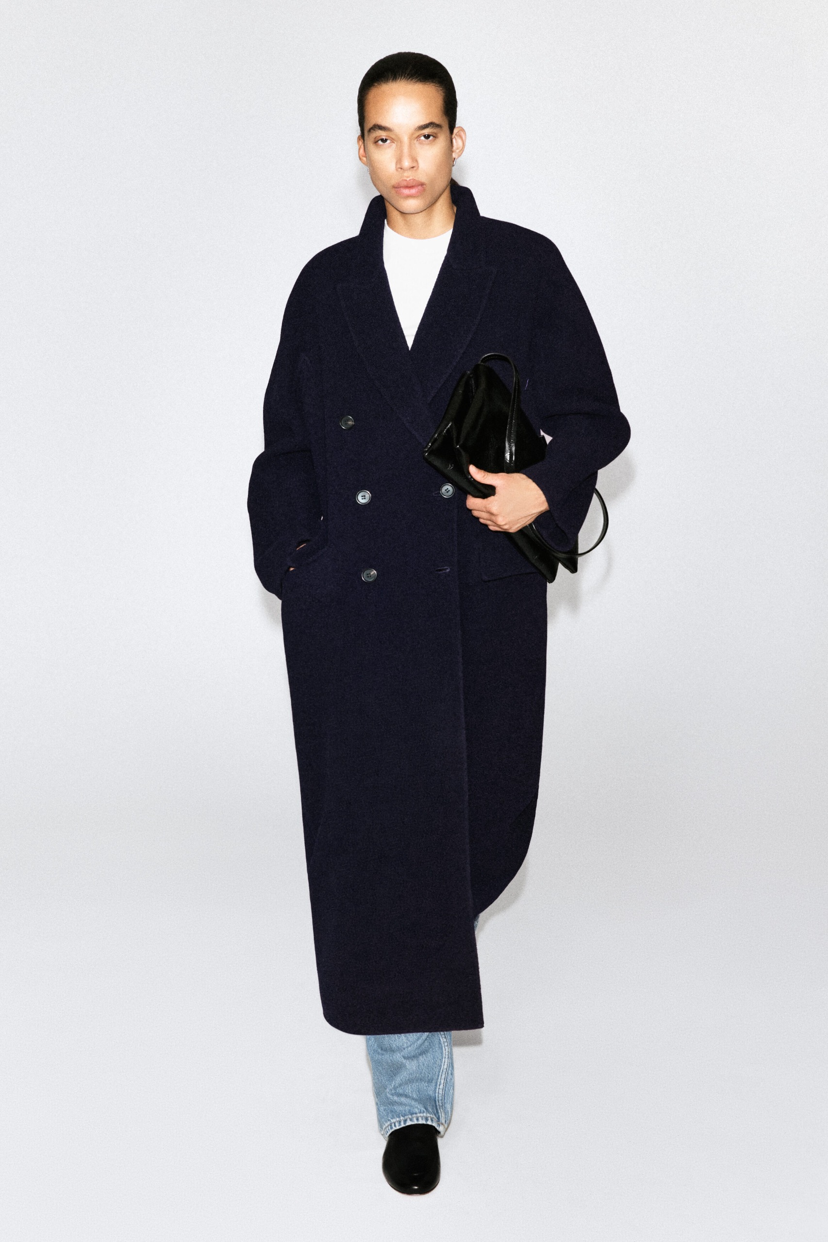 Tailored Double-Faced Wool Long Coat