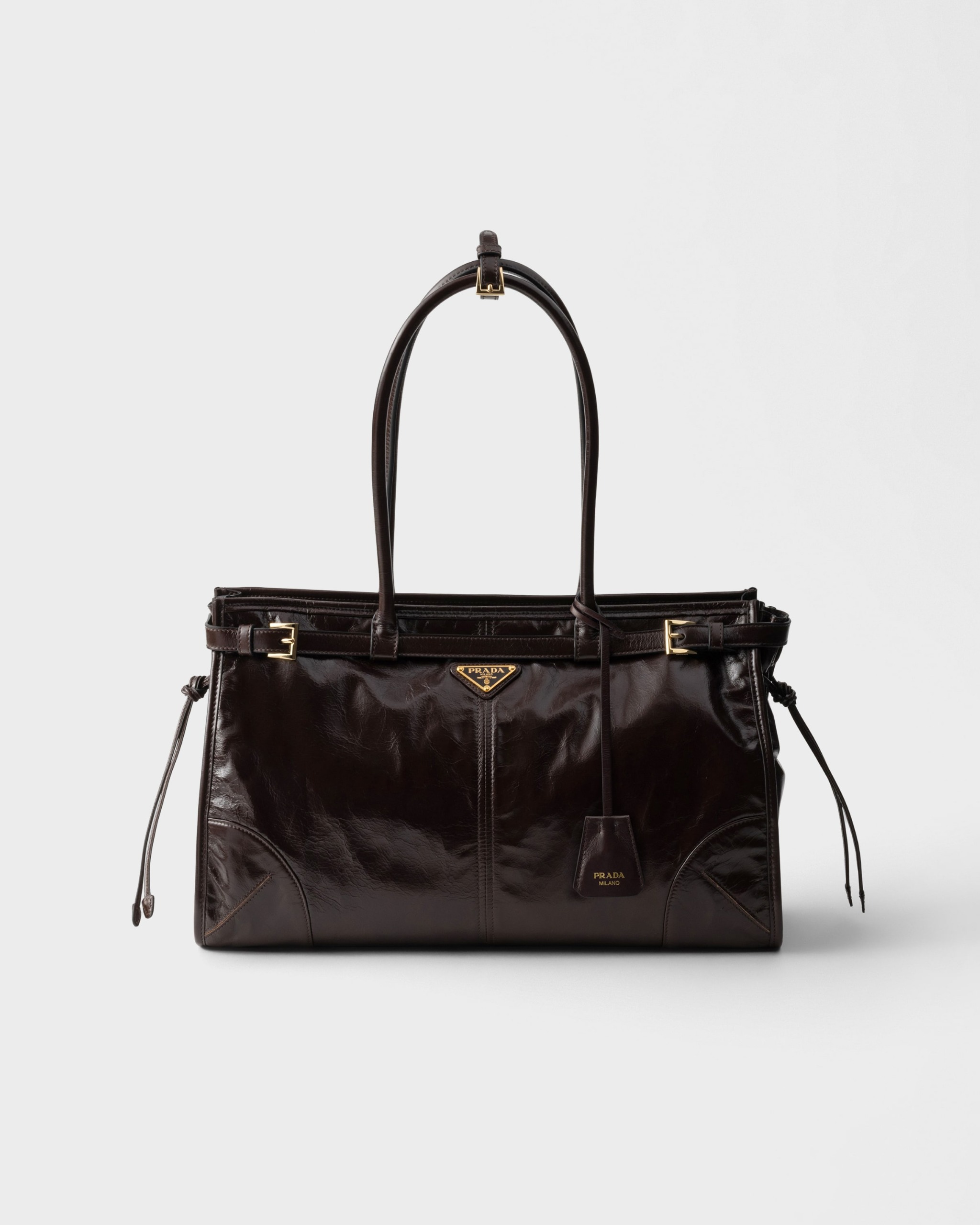 Prada Bonnie Large Leather Handbag