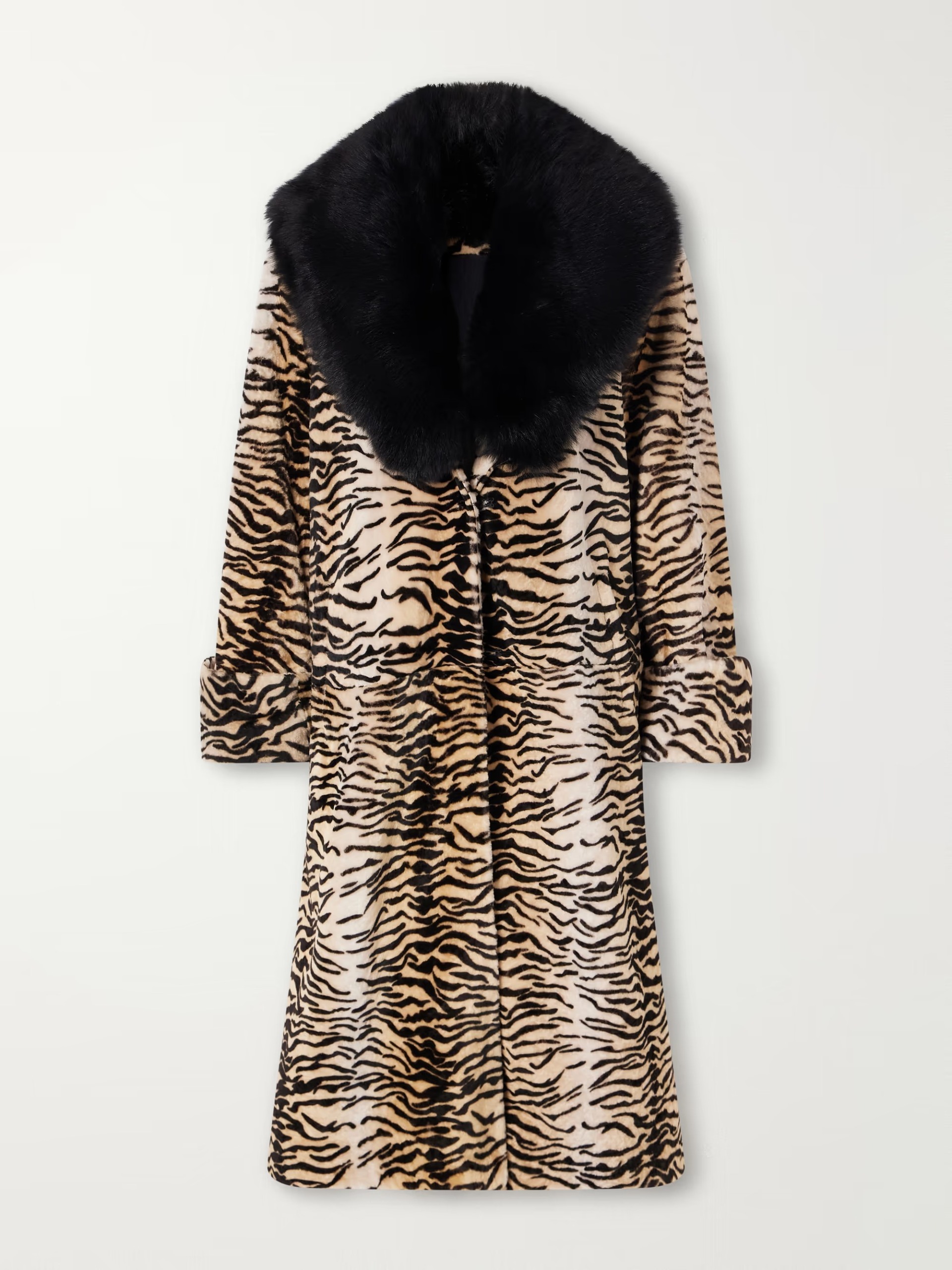 Nour Hammour, Nina tiger-print shearling coat