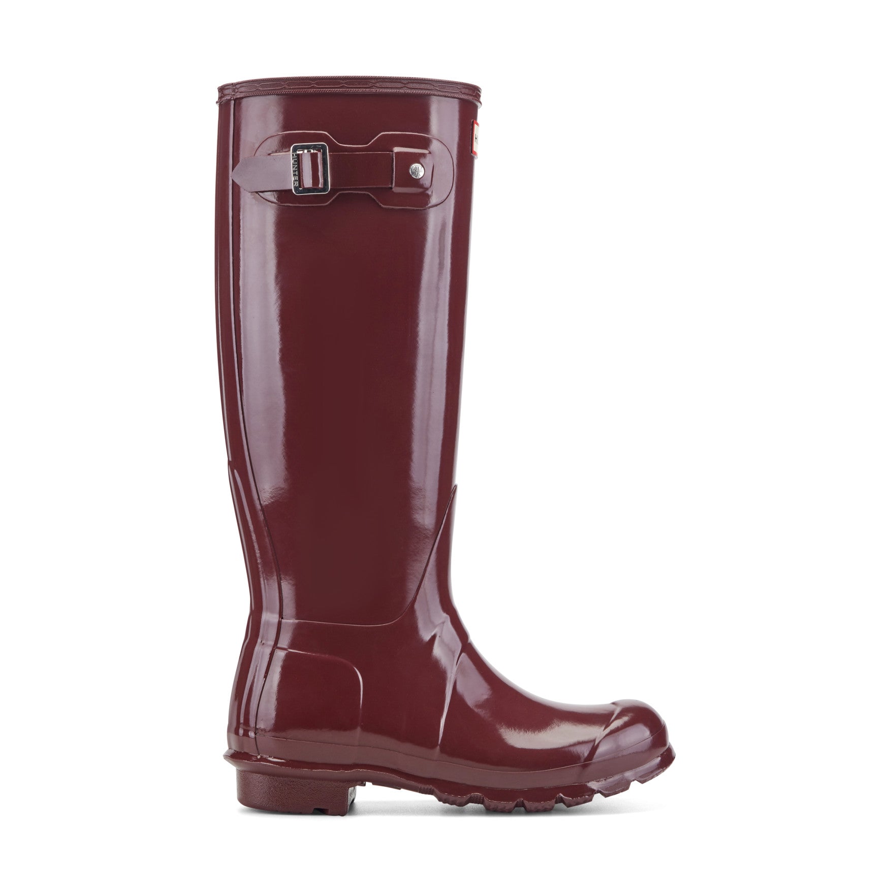 Women's Original Tall Gloss Rain Boots - 5 / Dark Red Gloss