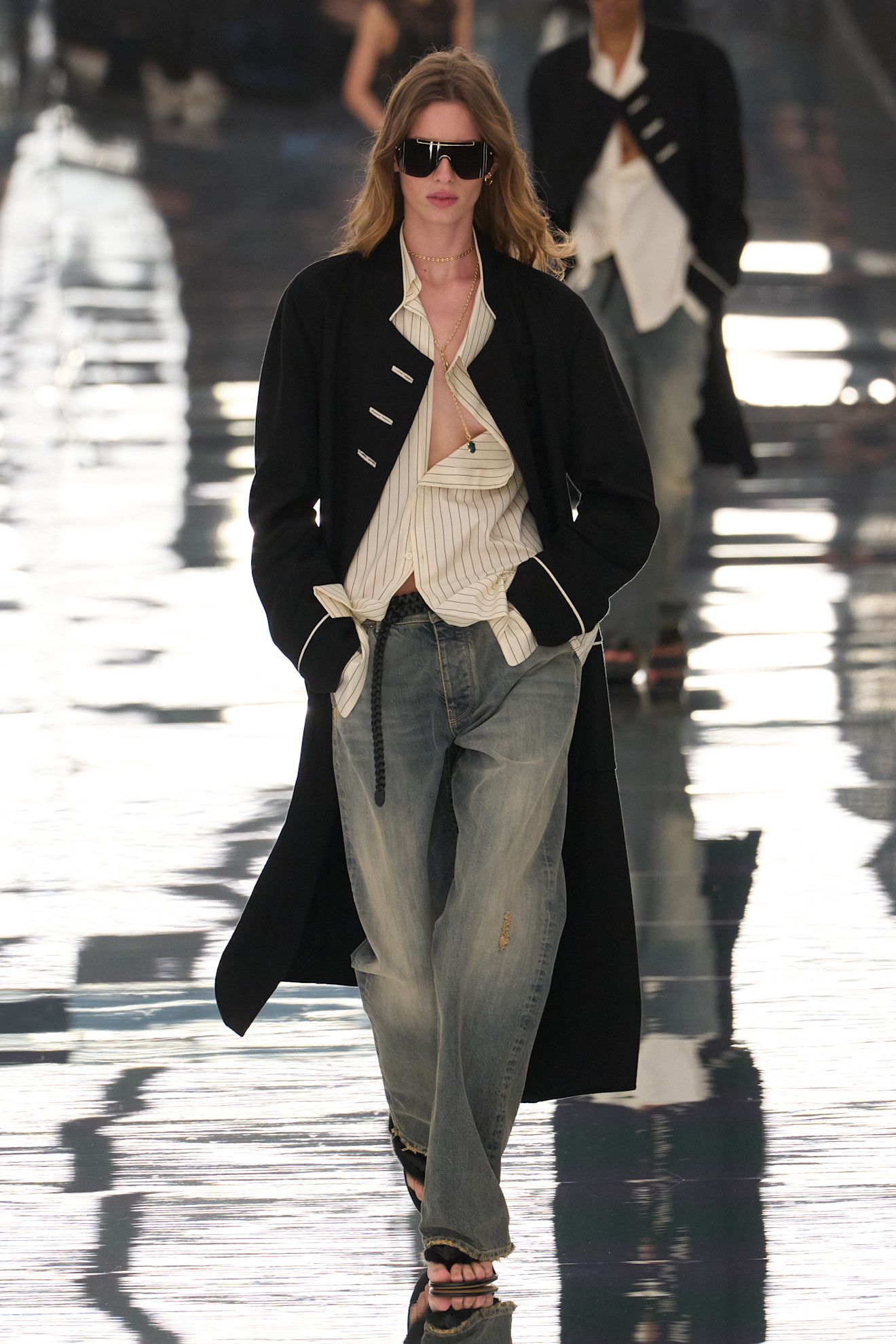 Models walking down the runway at the Fendi spring/summer 2027 show during Milan Fashion Week.