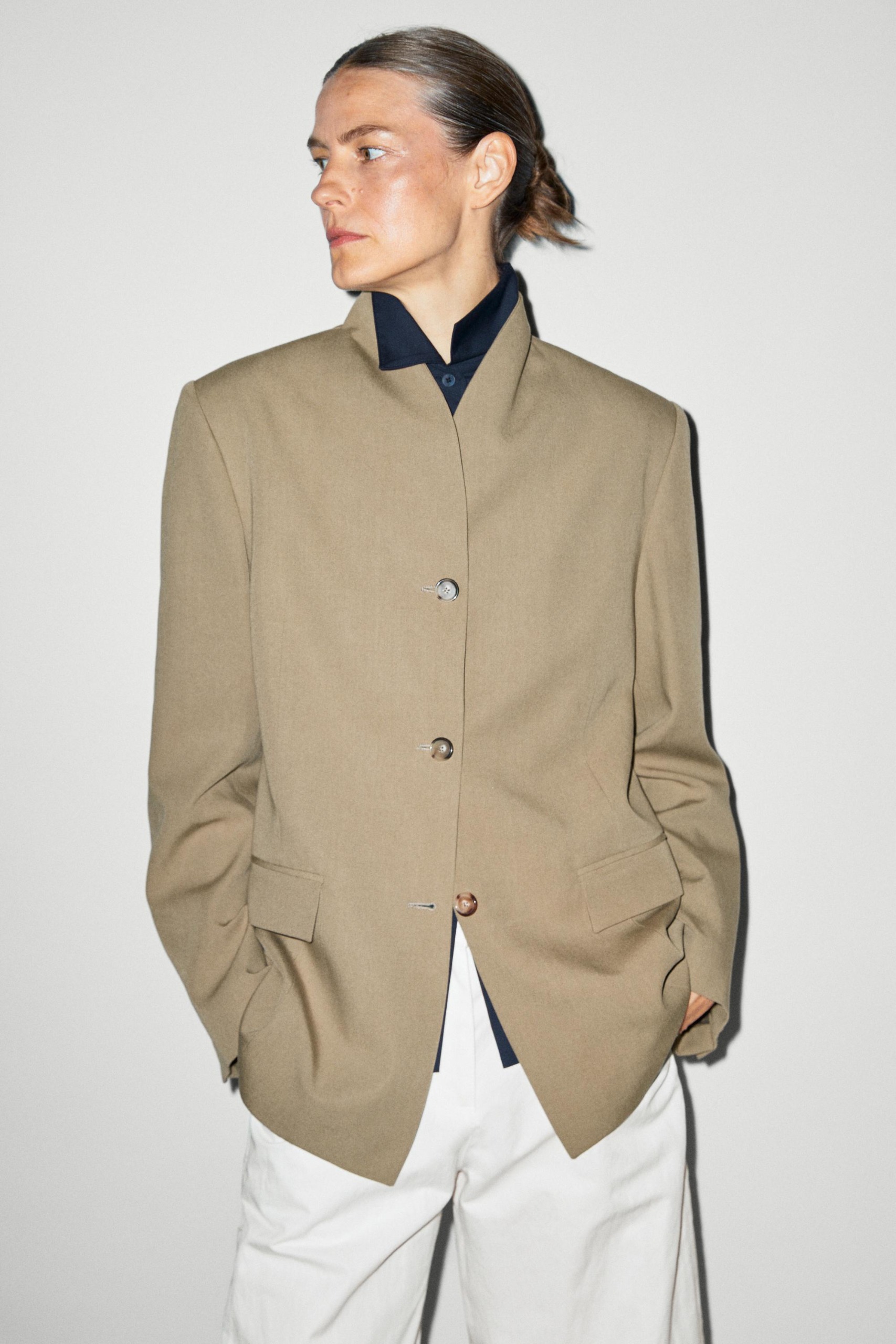 Stand Collar Blazer