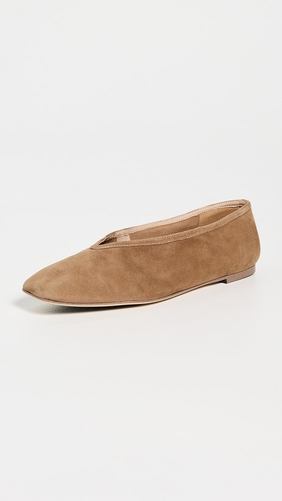 Bianca Flats - Taupe Suede
