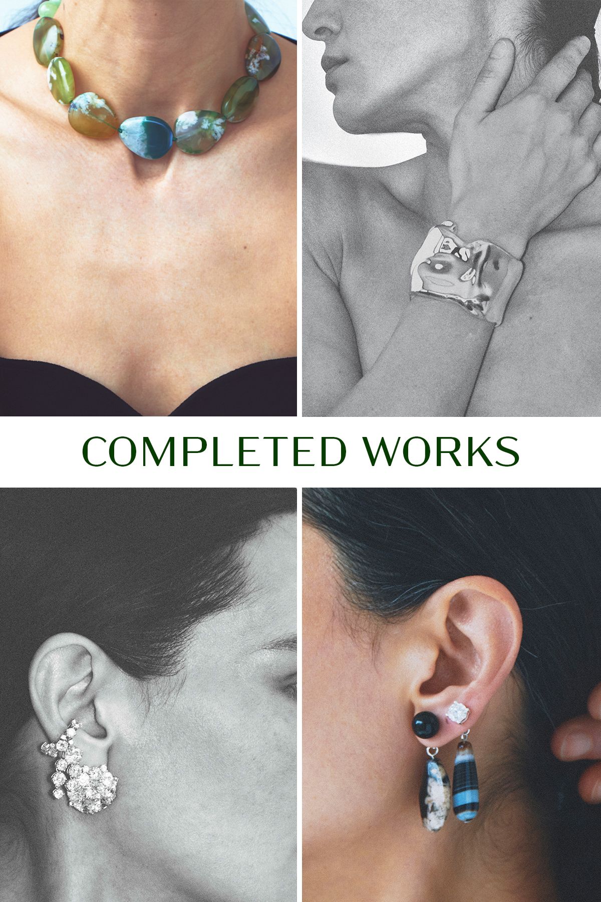 An image of cool girl jewellery brand Complleted Works.