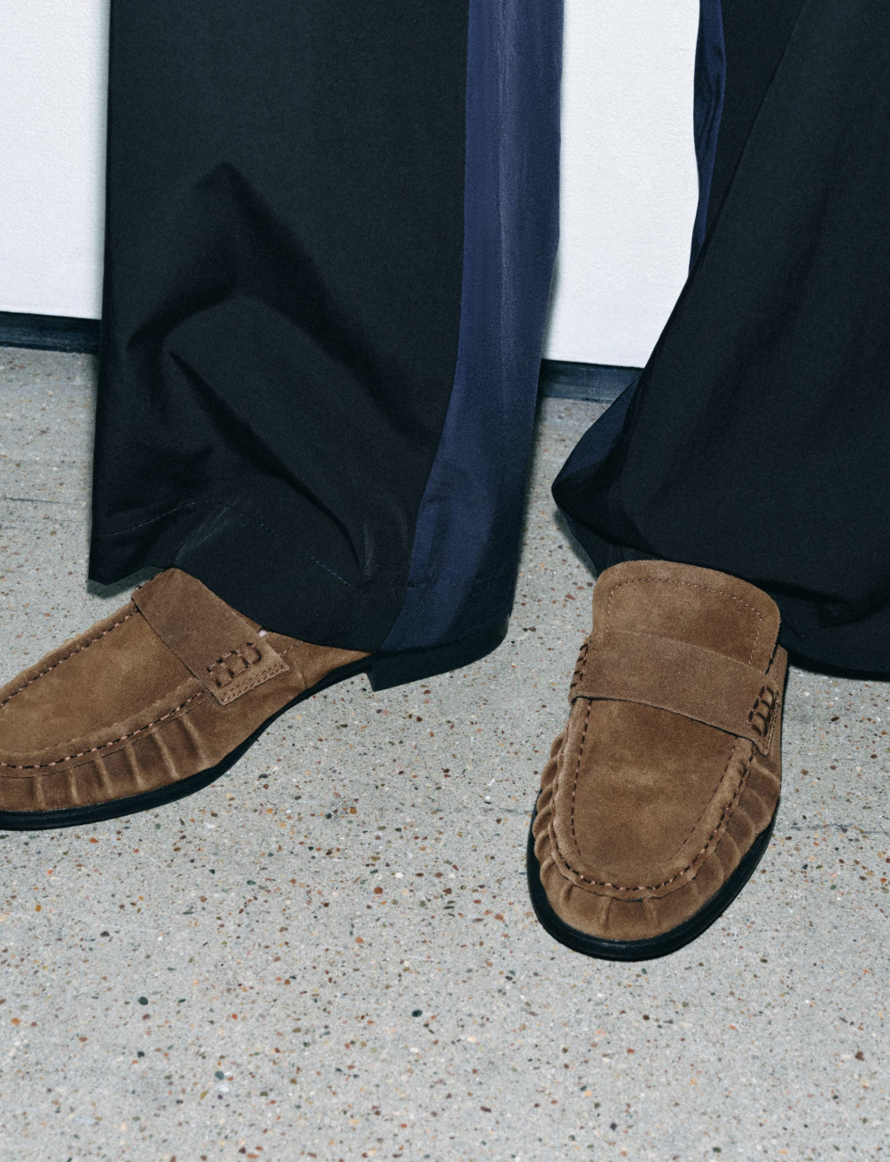 ZARA, Split Suede Loafers