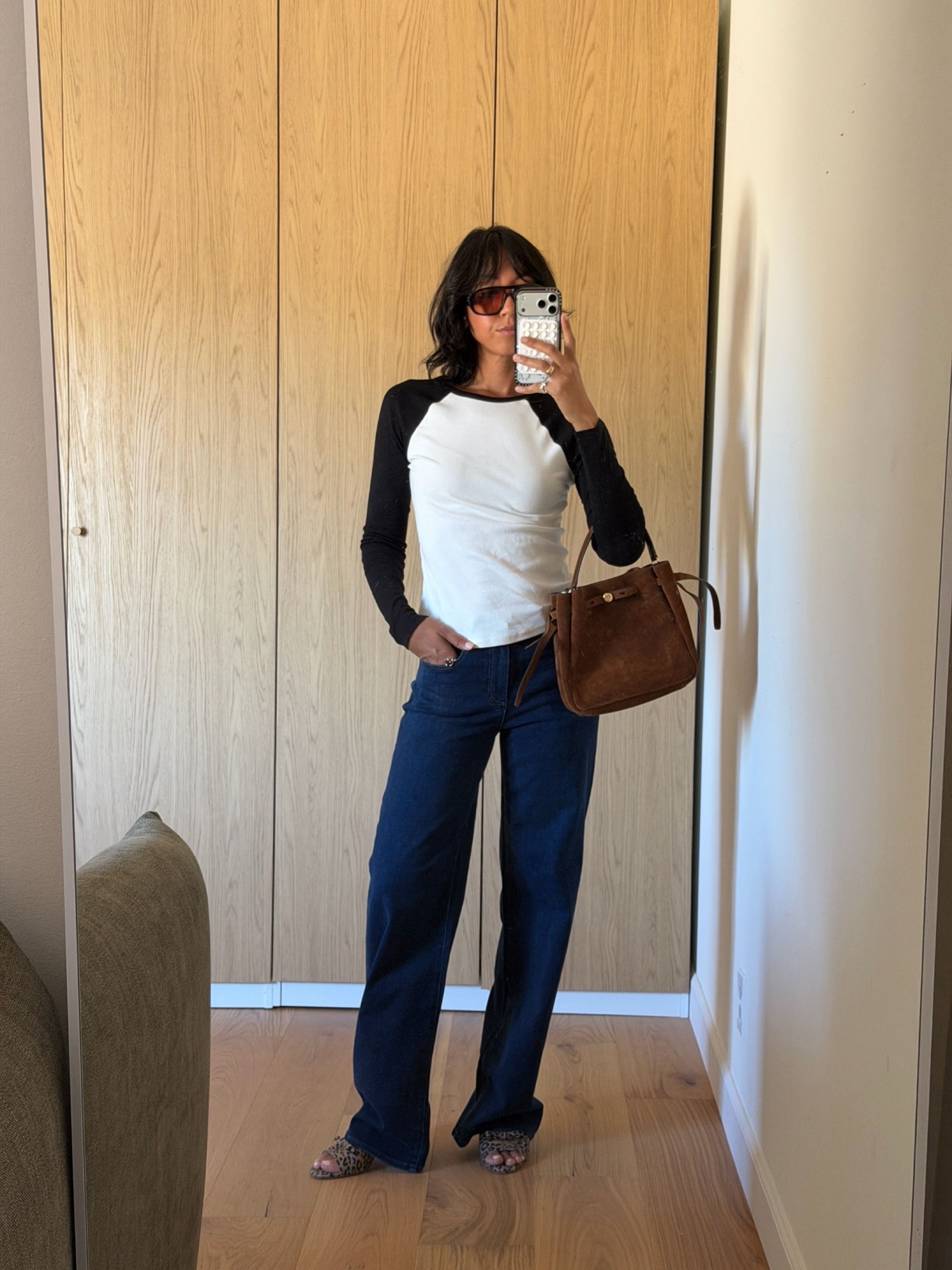 A woman wearing new fall wardrobe basics in 2026.