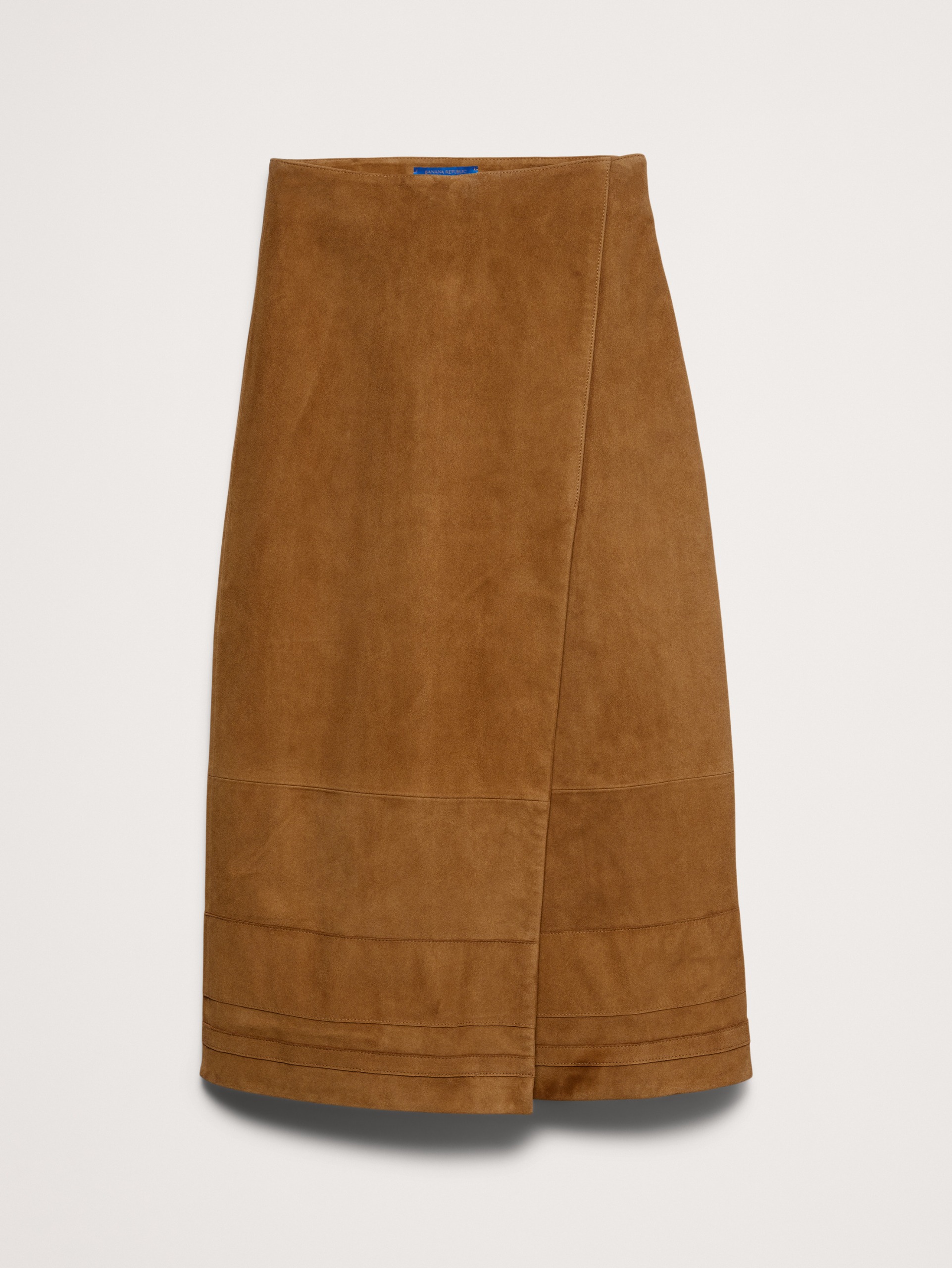 Banana Republic X La Ligne, The Suede Wrap Midi Skirt