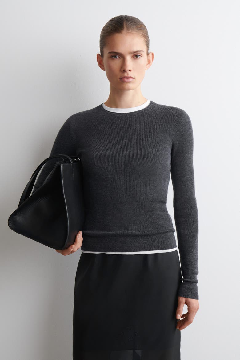 Seamless Merino Wool Long-Sleeved Top