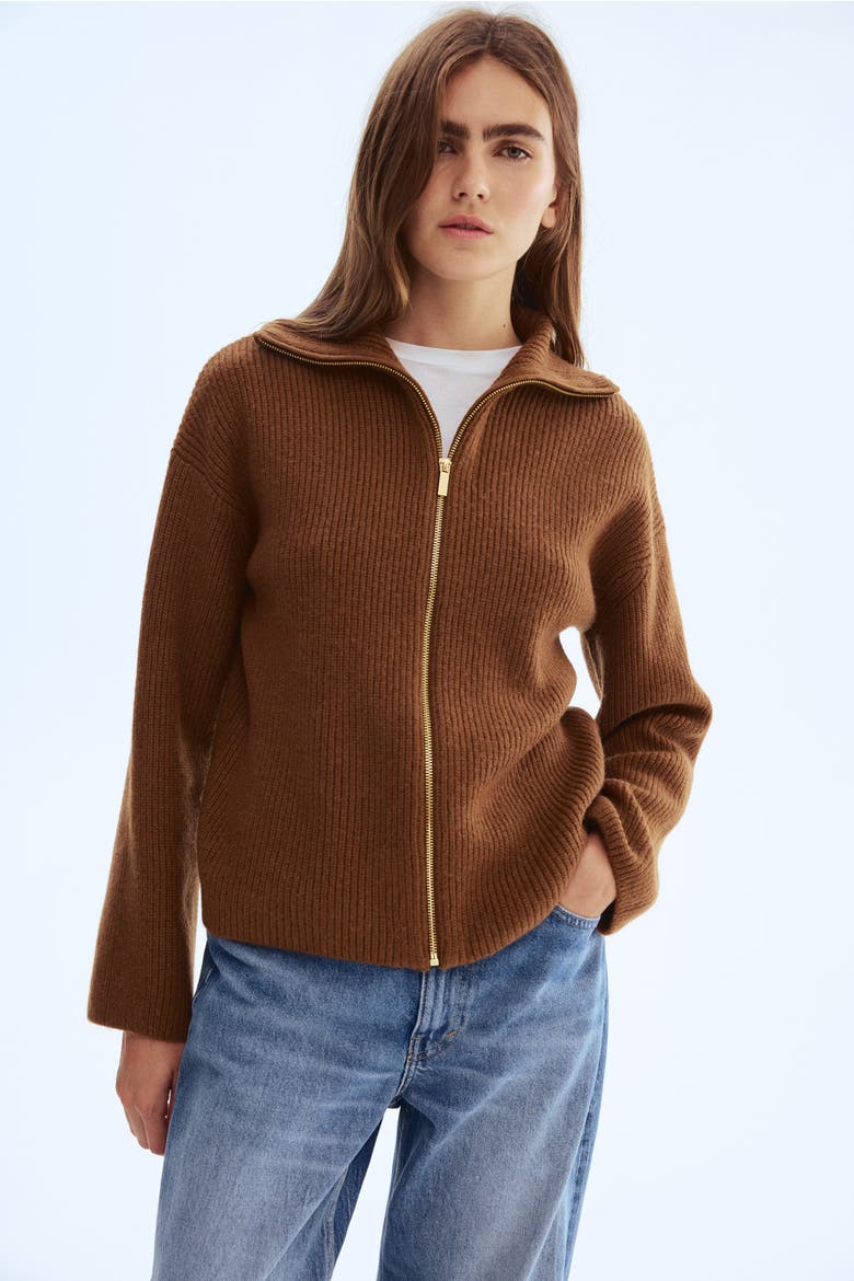 Zip-Through Cardigan