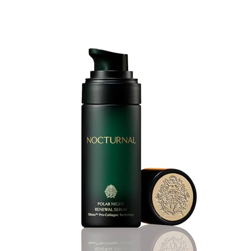 Nocturnal Skincare Polar Night Renewal Serum | Patent-Pending Night Repair With Copper Peptides, Niacinamide & Nordic Oats (30ml Serum)