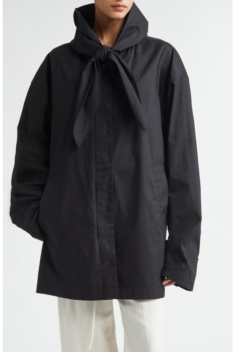 Technical Cotton Scarf Jacket