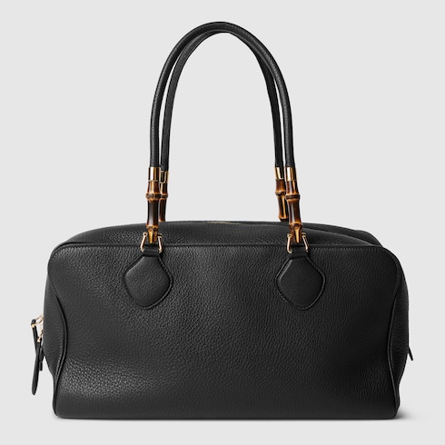 Large Boston Bag With Bamboo