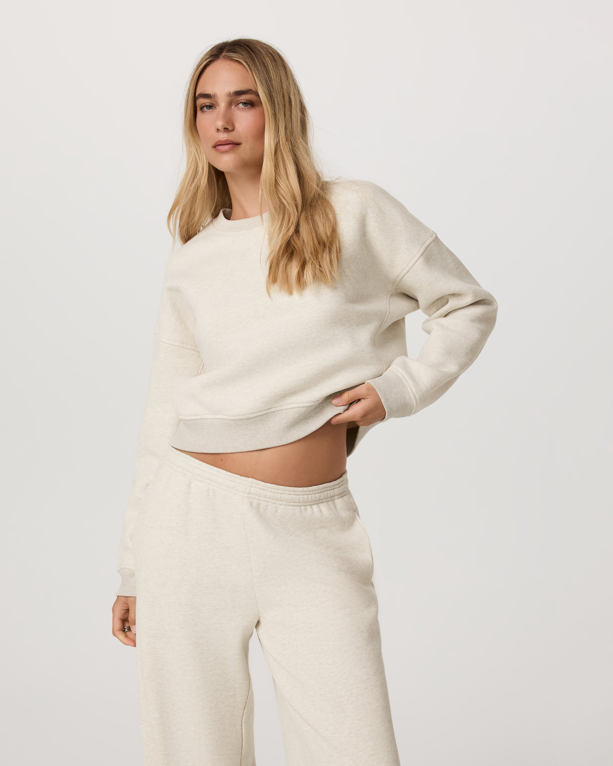 Restore Mini Crew - Bone Heather - Xxs