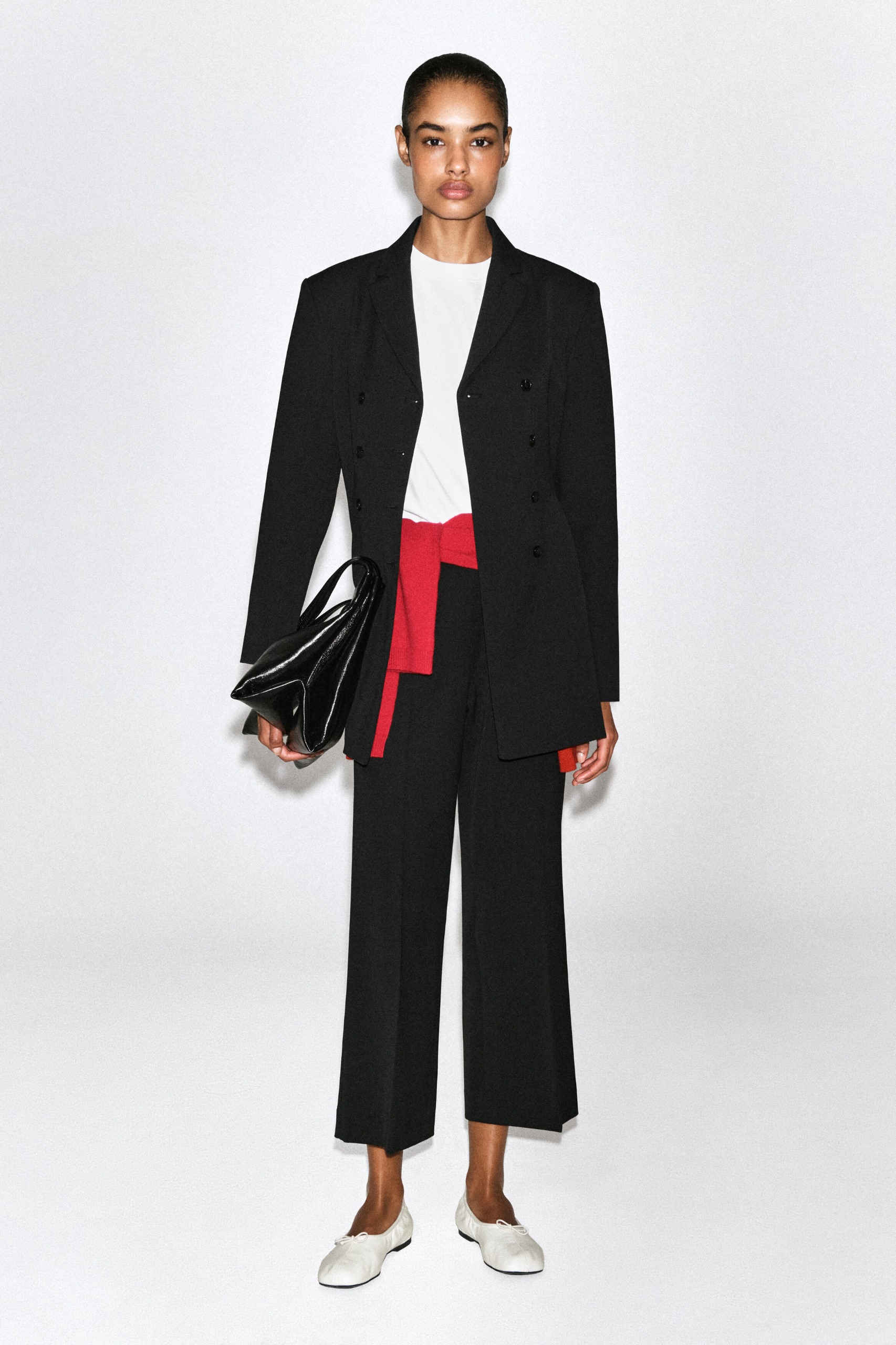 Cropped Flared Trousers