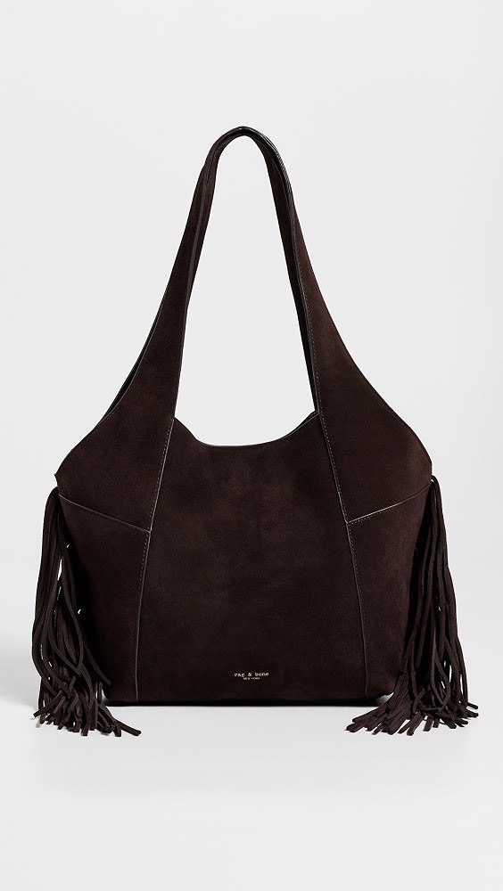 Brayton Fringe Carryall Bag - Chocolate