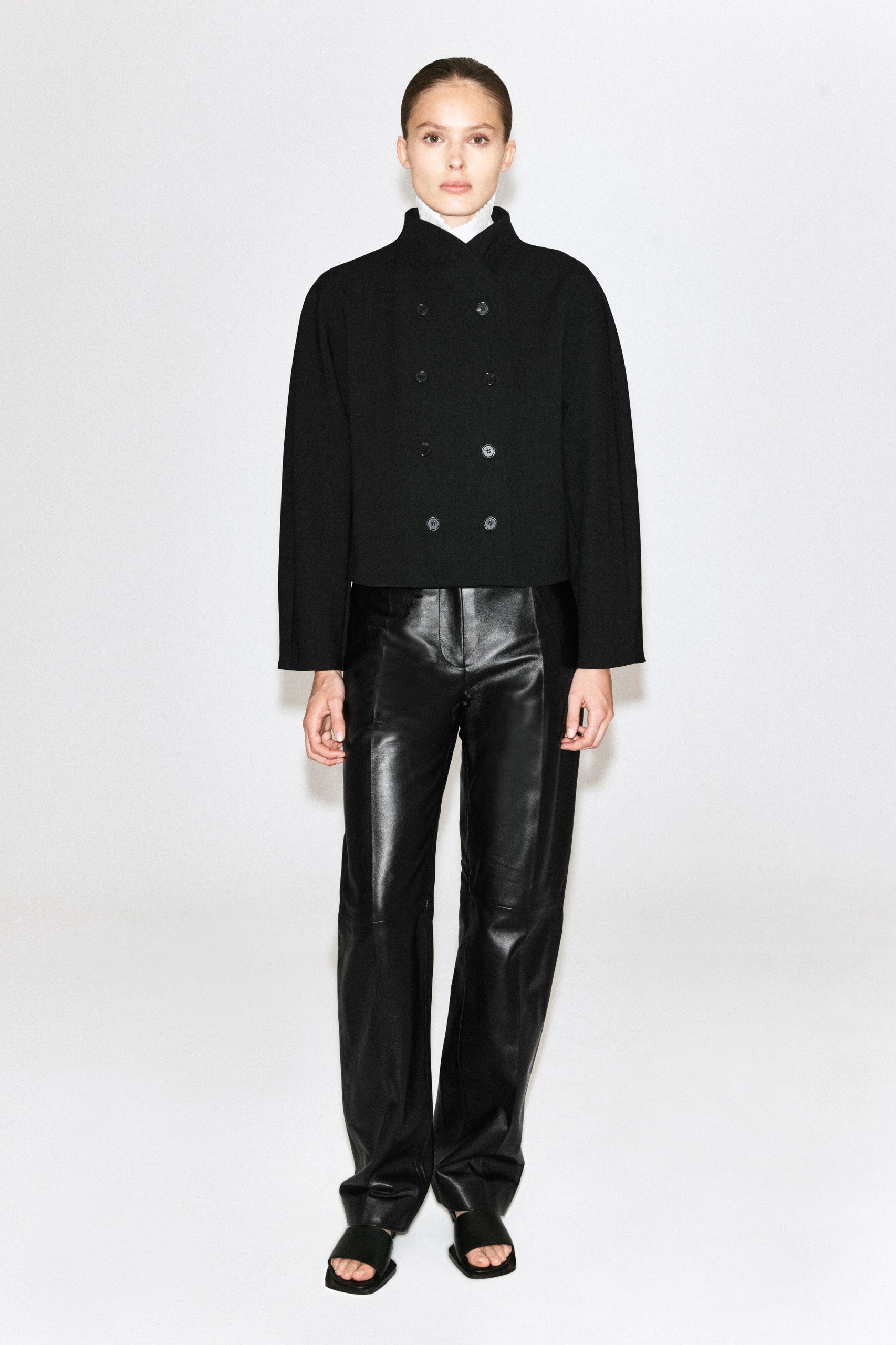 Sculpted Stand-Collar Jacket