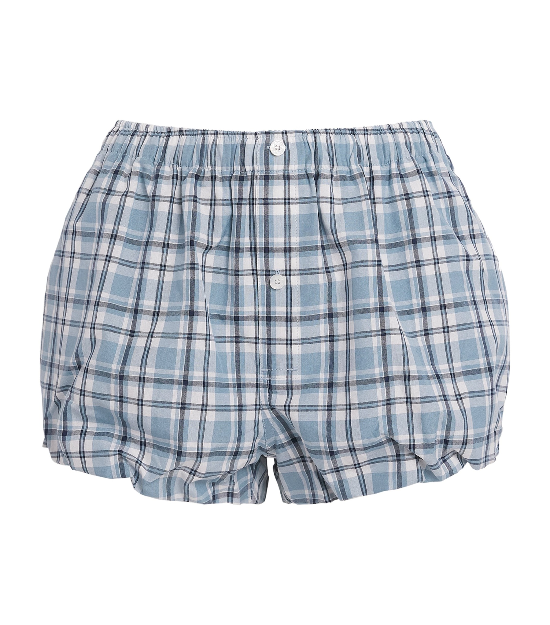 Acne Studios Cotton Check Bloomer Shorts