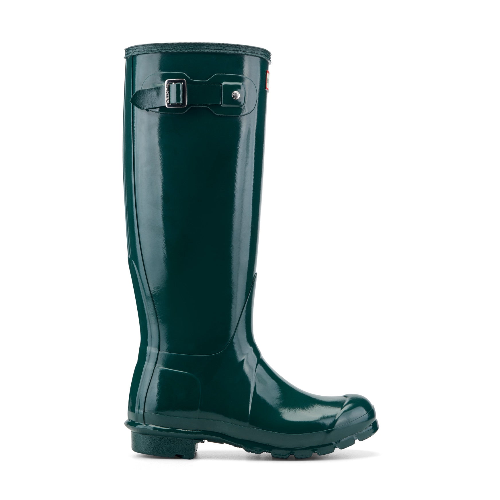 Women's Original Tall Gloss Rain Boots - 5 / Dark Green Gloss