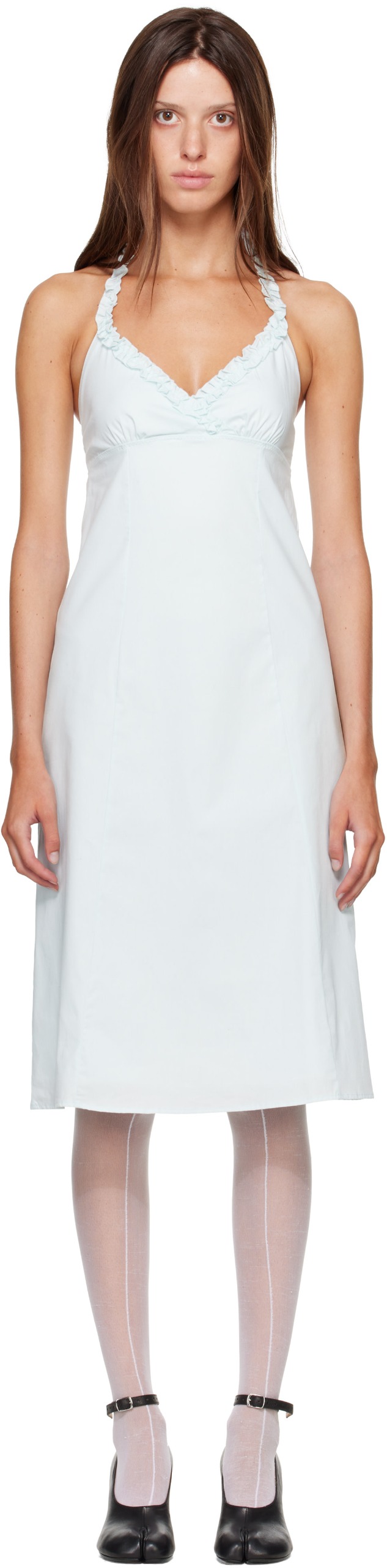 Blue Sky Halter Midi Dress