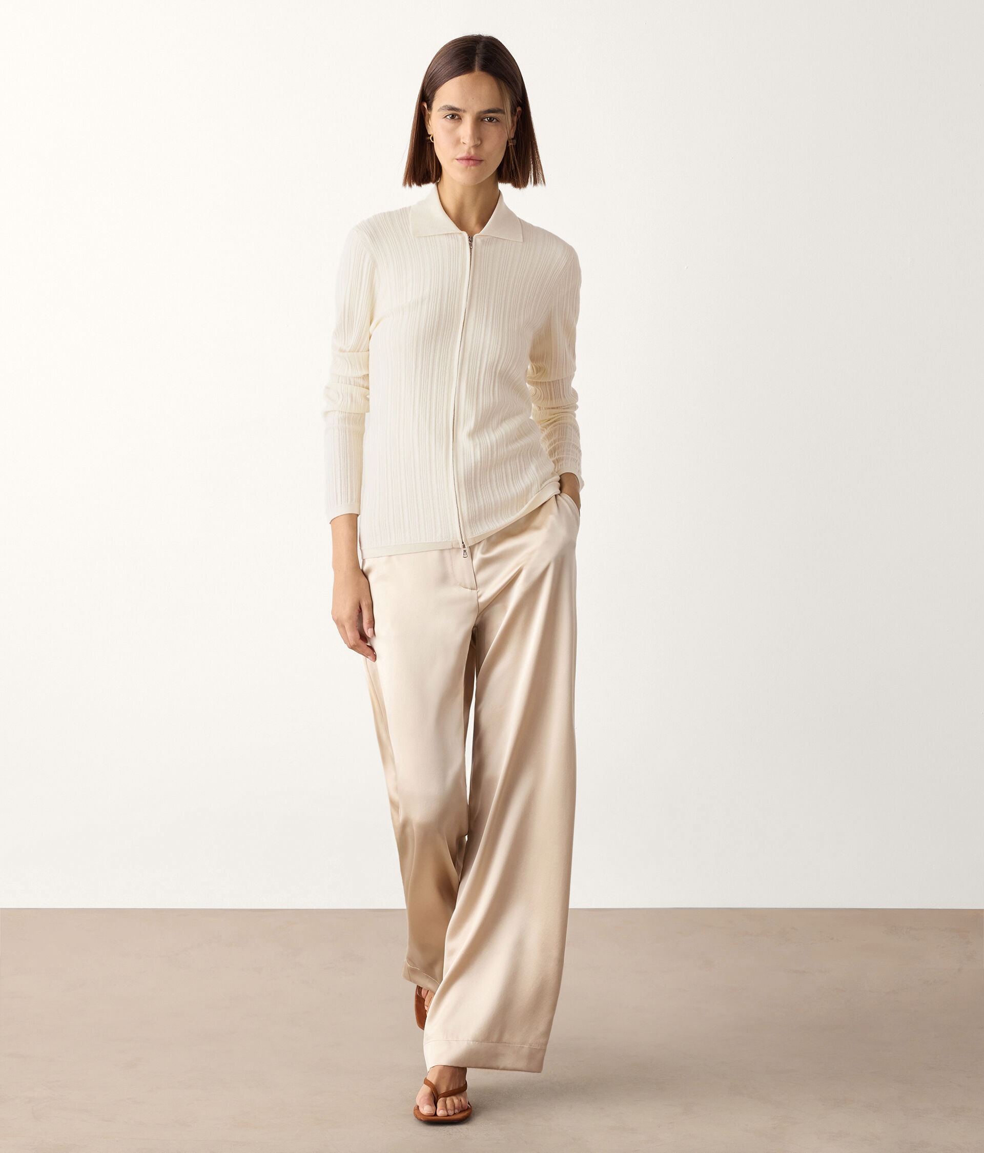 falconeri, Mixed rib cashmere cardigan