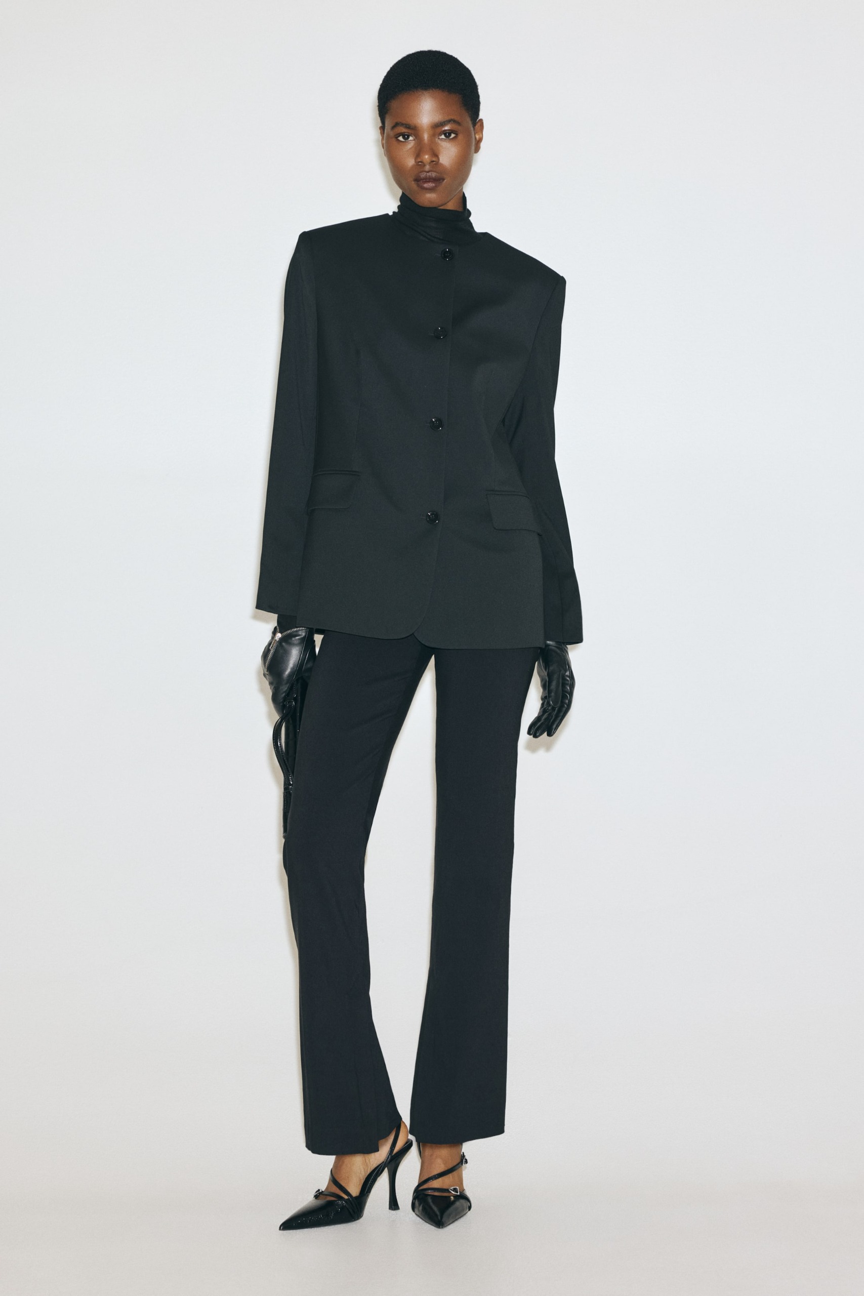 Collarless Blazer