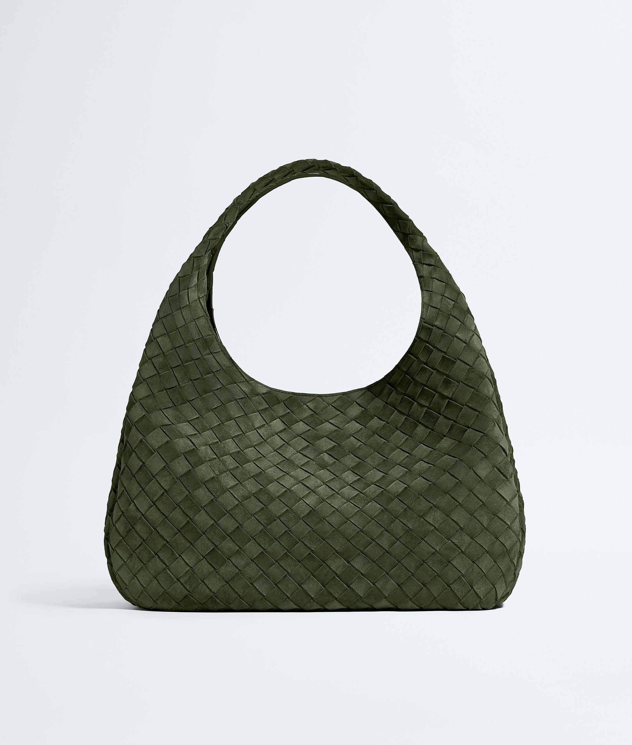 Women's Large Campana in Green Tweed