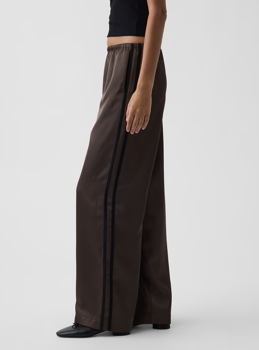 Gap, Satin Easy Wide-Leg Pants