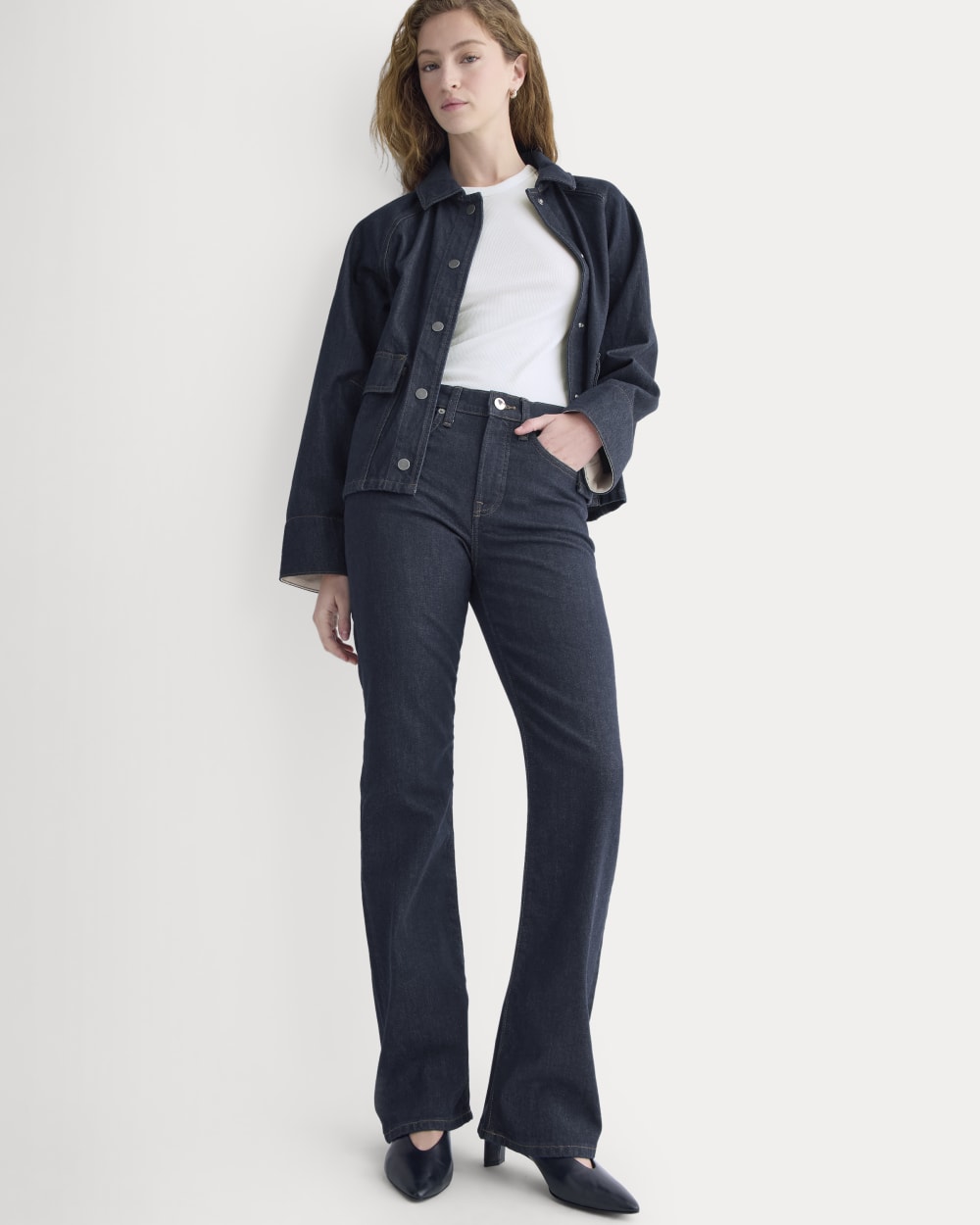 High-Rise Slim Bootcut Jean | Pure Blue - 23