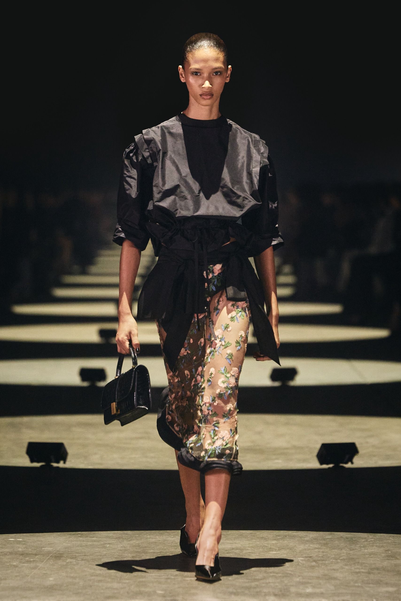 Khaite S/S 27 runway, floral lace trend