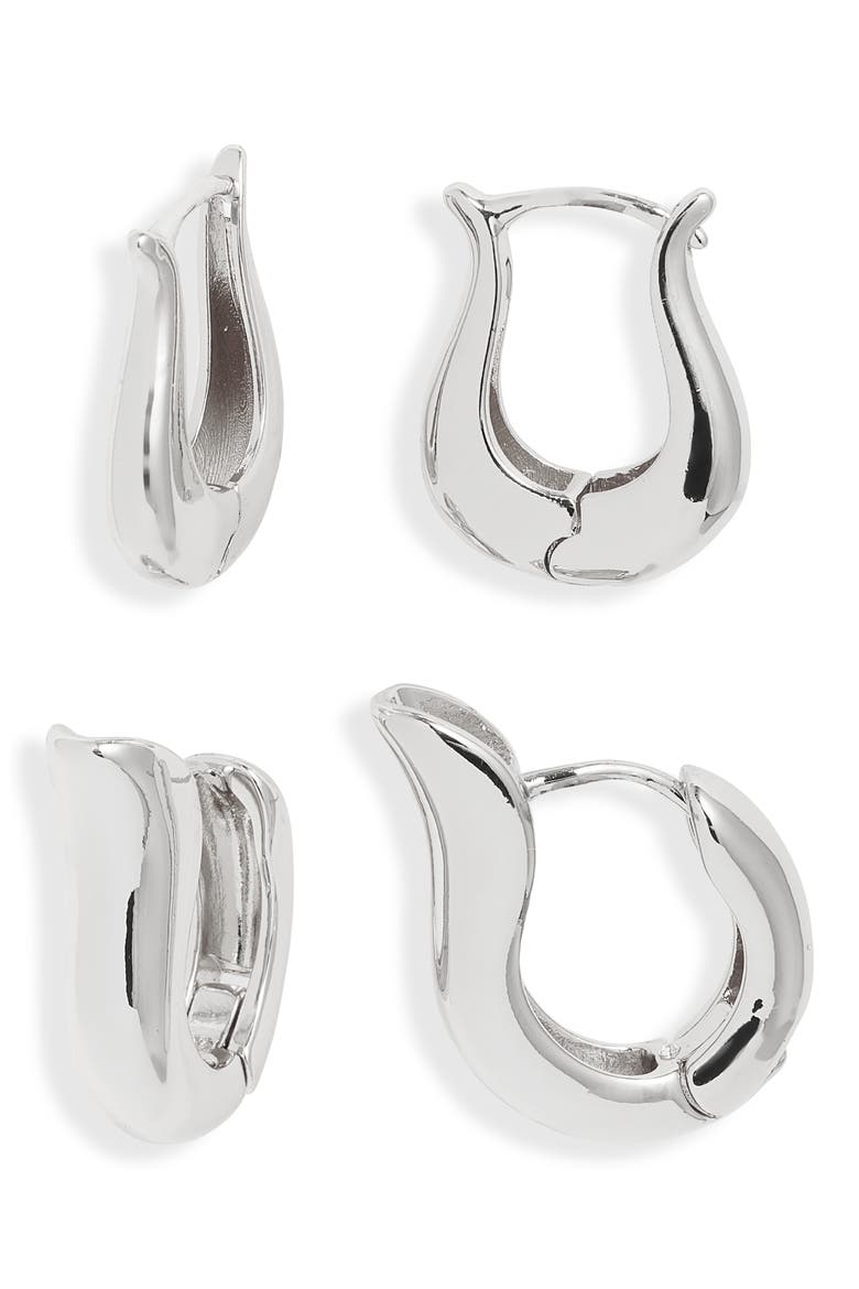 Set of 2 Tulip Hoop Earrings