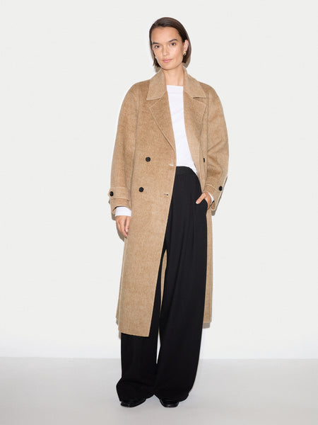Wool Cashmere Double Faced Coat | Camel