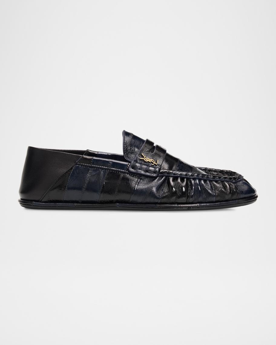 Le Eel Leather Penny Loafers