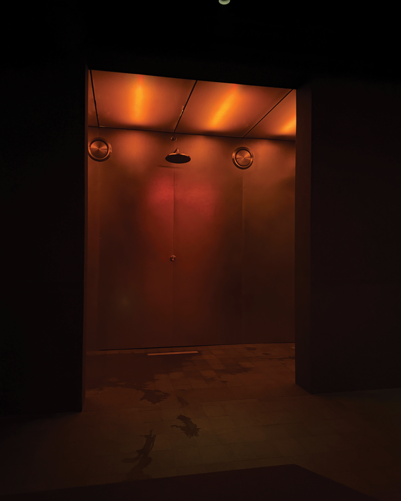 The showers at The Altar, a wellness club in New York.