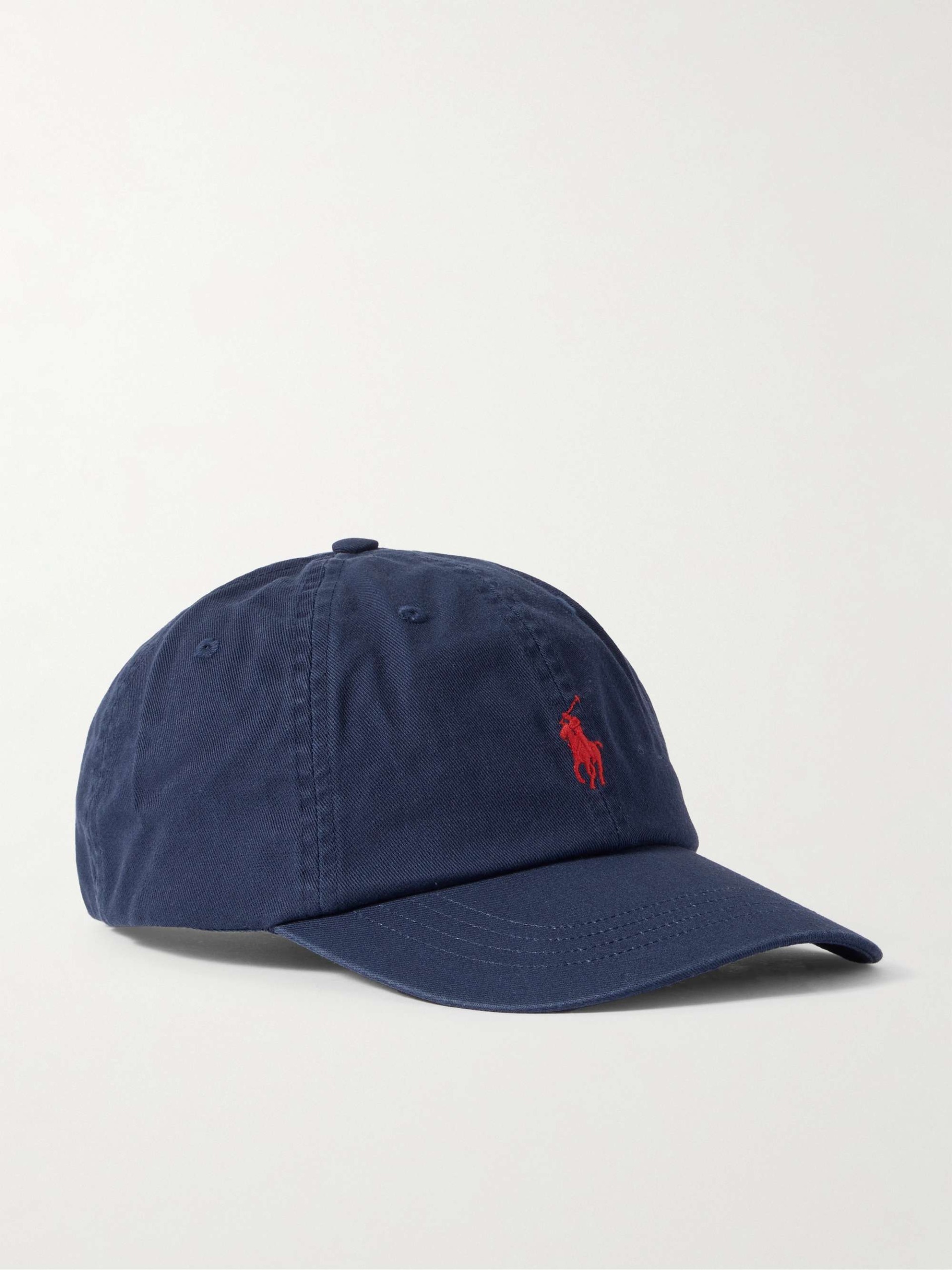 Embroidered Cotton-Twill Baseball Cap