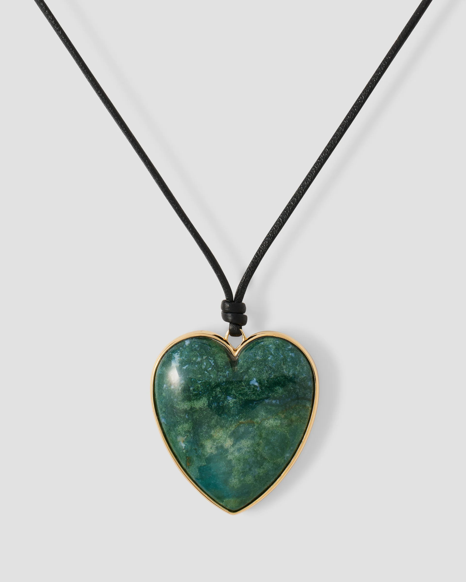 jennifer fisher, Semi-Precious Heart Leather Cord Necklace