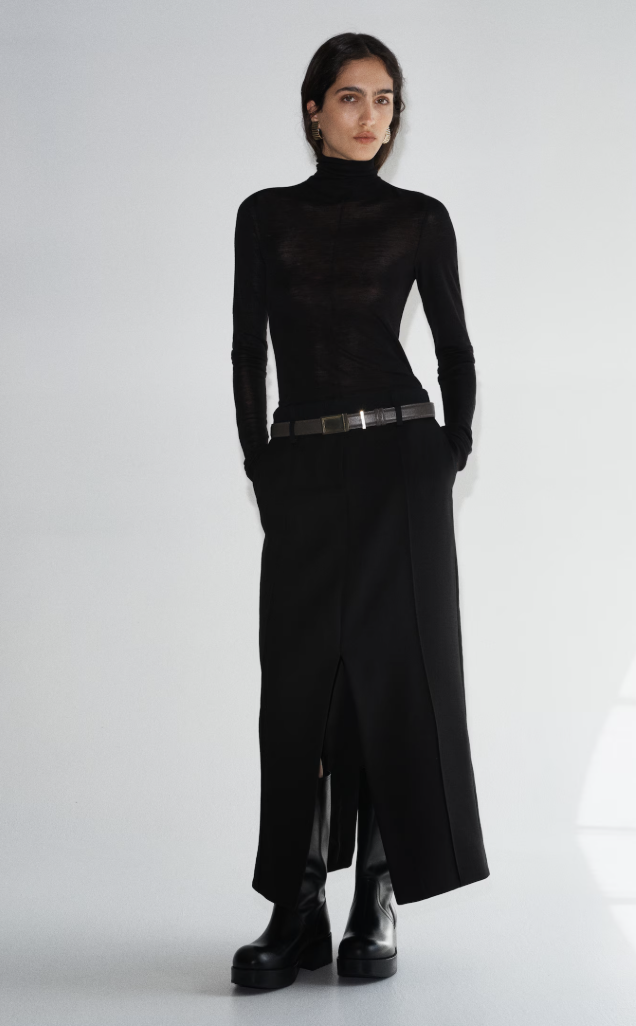 H&M , Wool Midi Skirt
