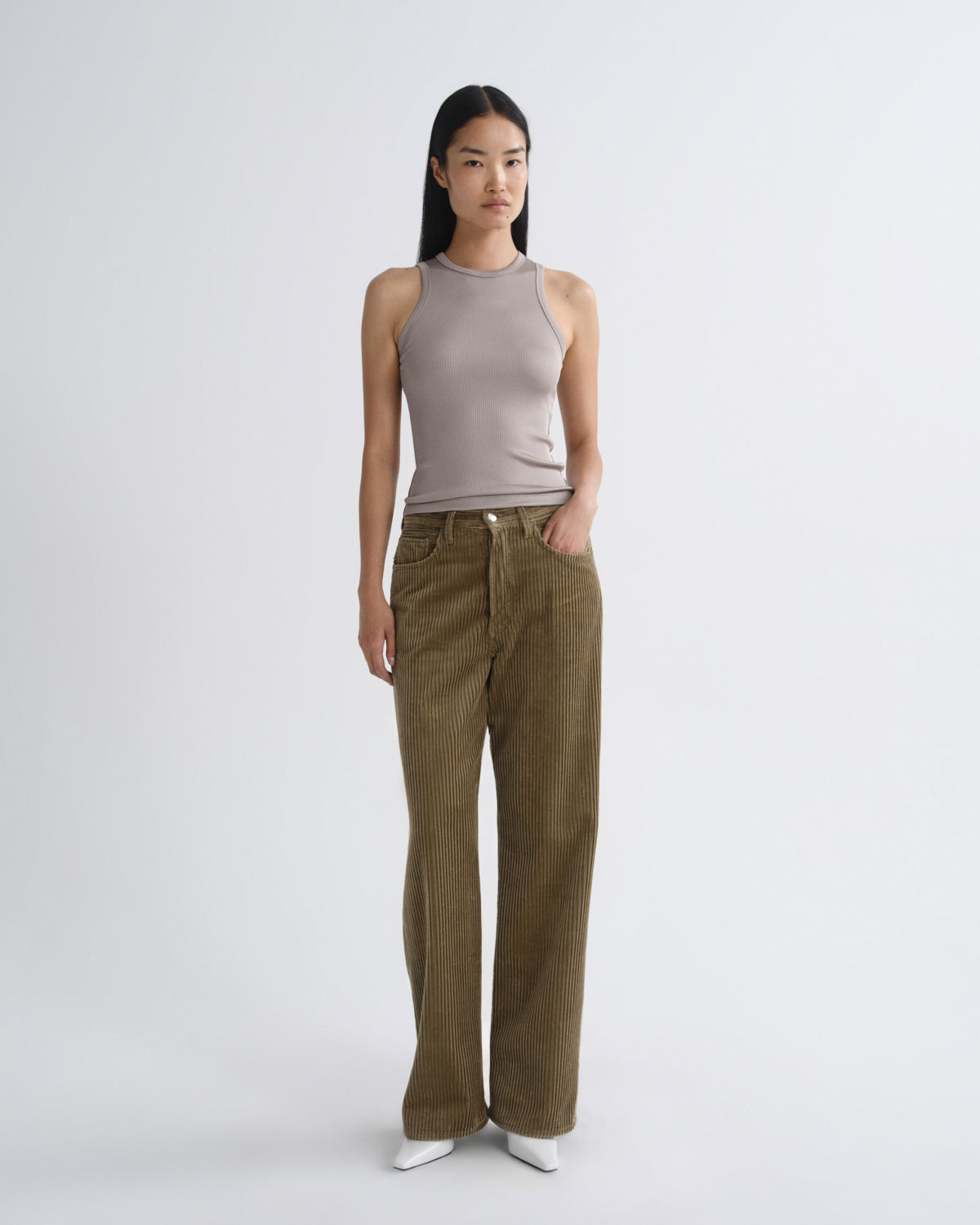 Vintage Loose (corduroy) in French Kahki - 23 / French Kahki