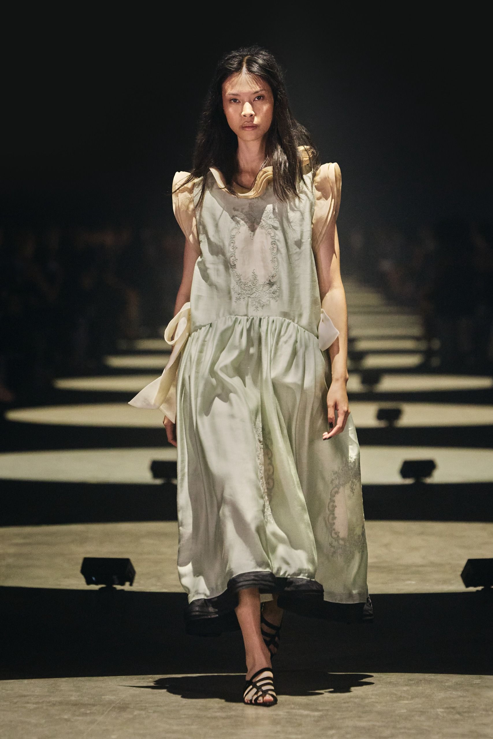 Khaite S/S 27 runway, trapeze skirt trend