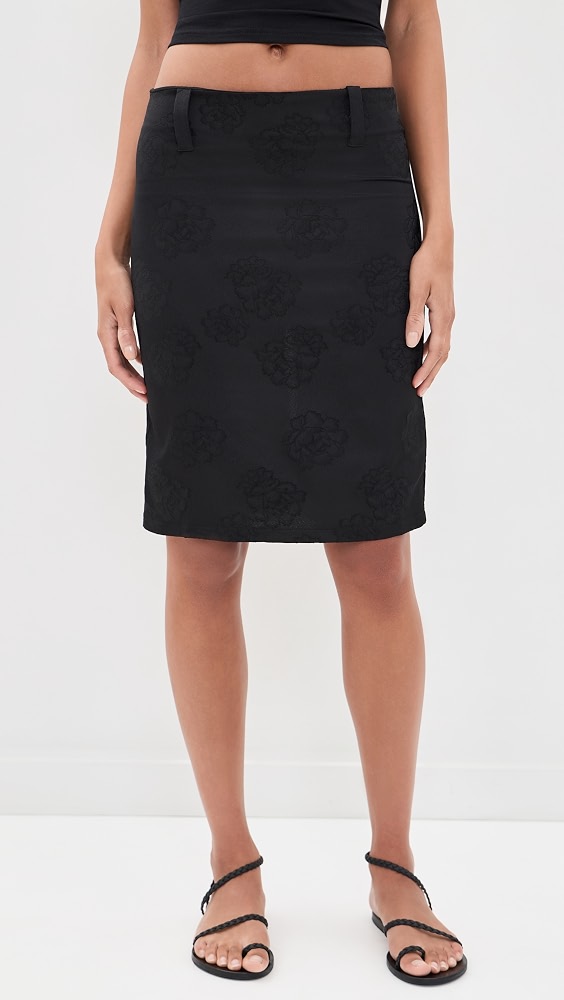 Play on Midi Skirt - Noir