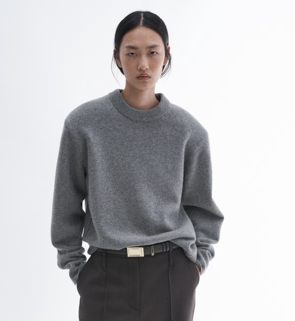 H&M , Shoulder Pad Wool Blend Jumper