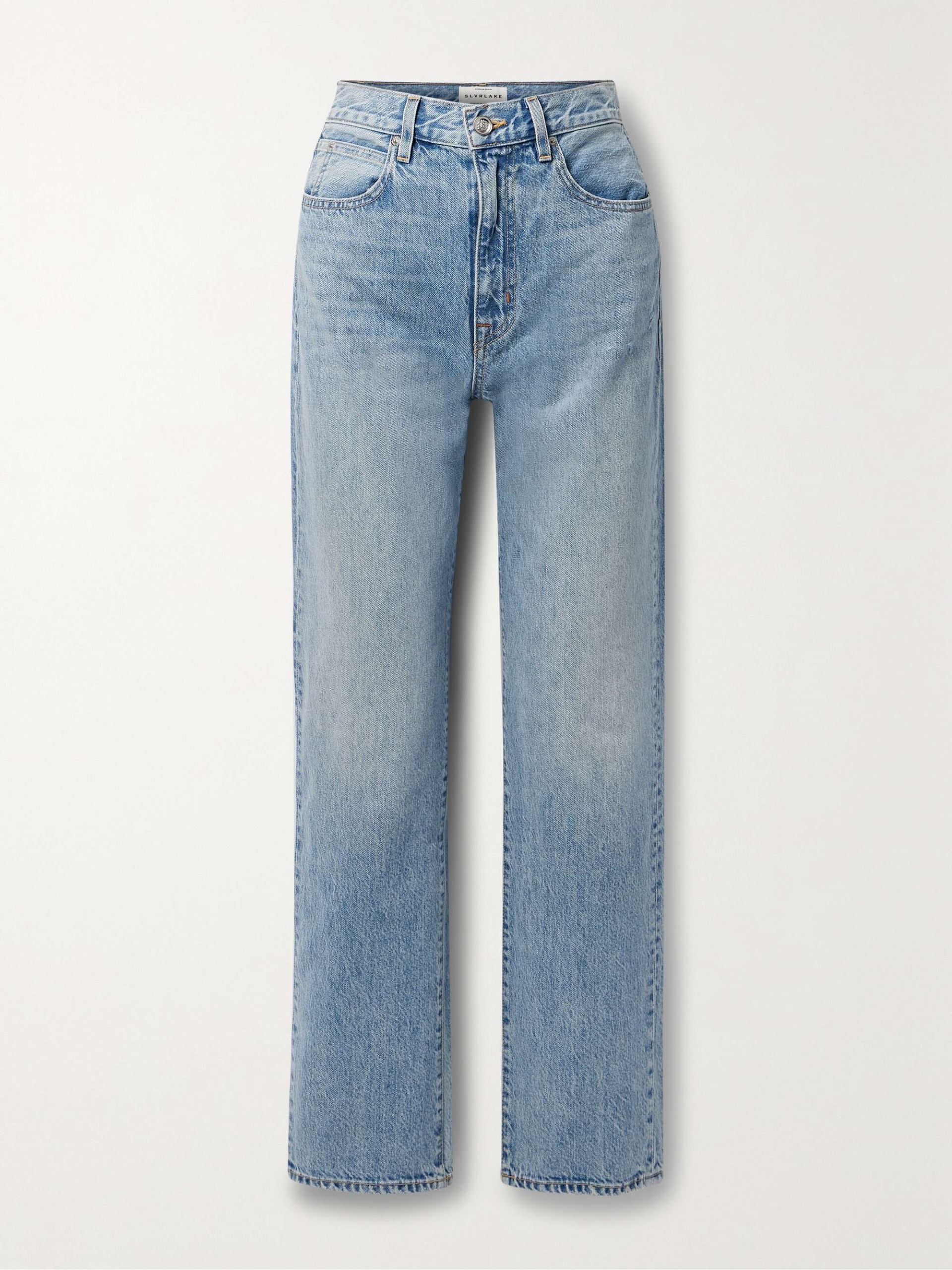 London Organic High-Rise Straight-Leg Jeans
