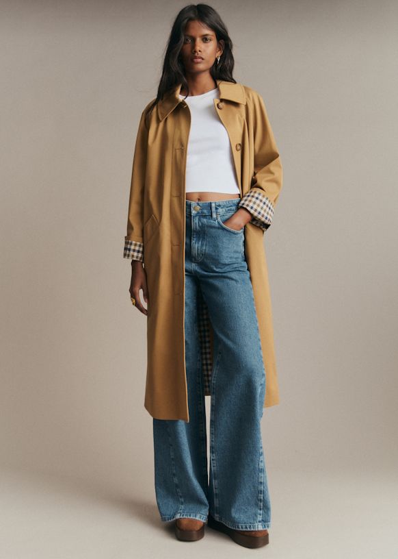 Clyde Coat - Camel - Organic Cotton - Sézane