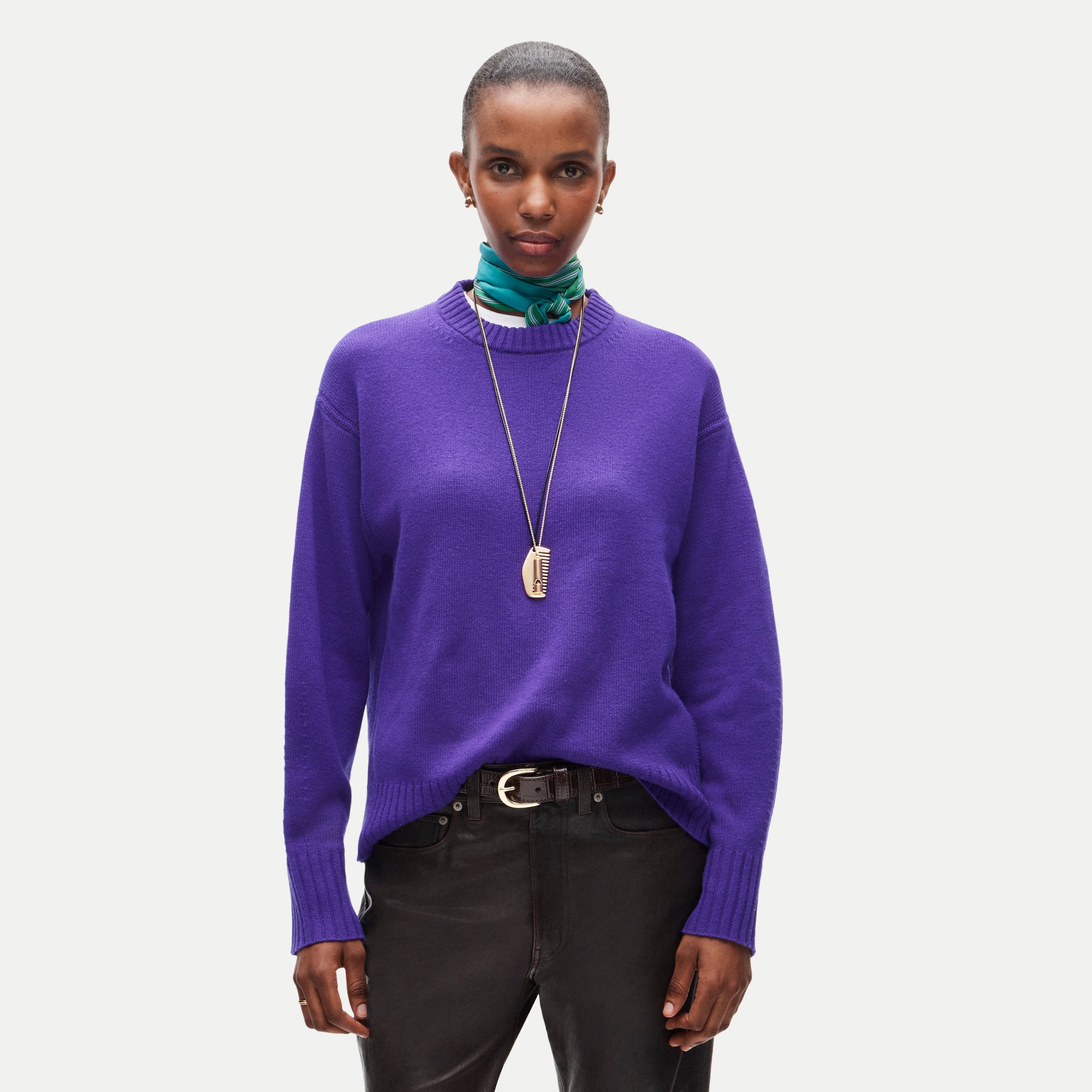 J.Crew, Oversized Cashmere Crewneck Sweater