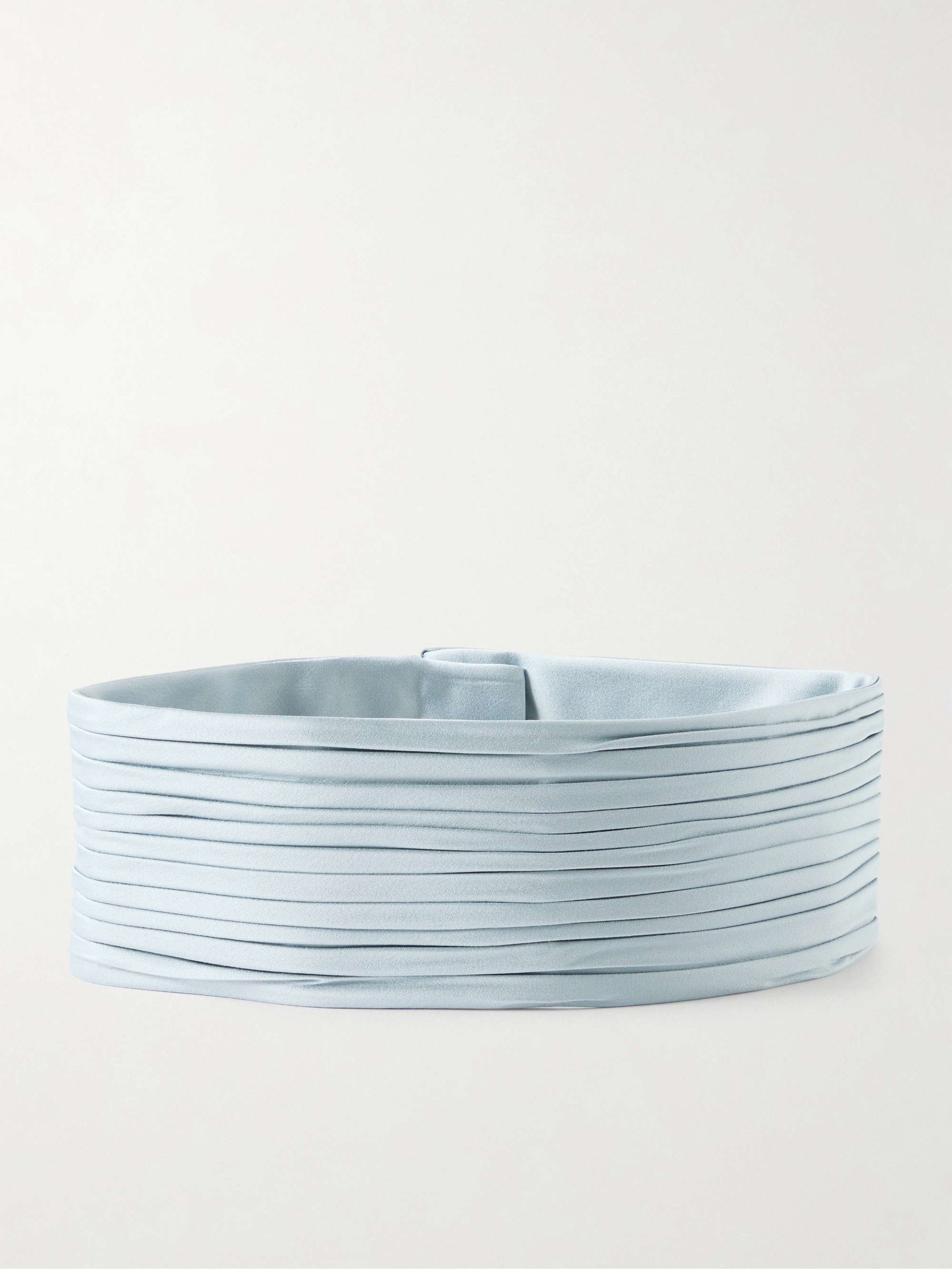 Pliss&eacute; Satin Belt