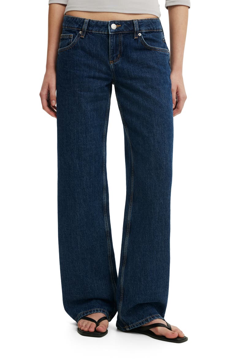 Low Rise Straight Leg Jeans