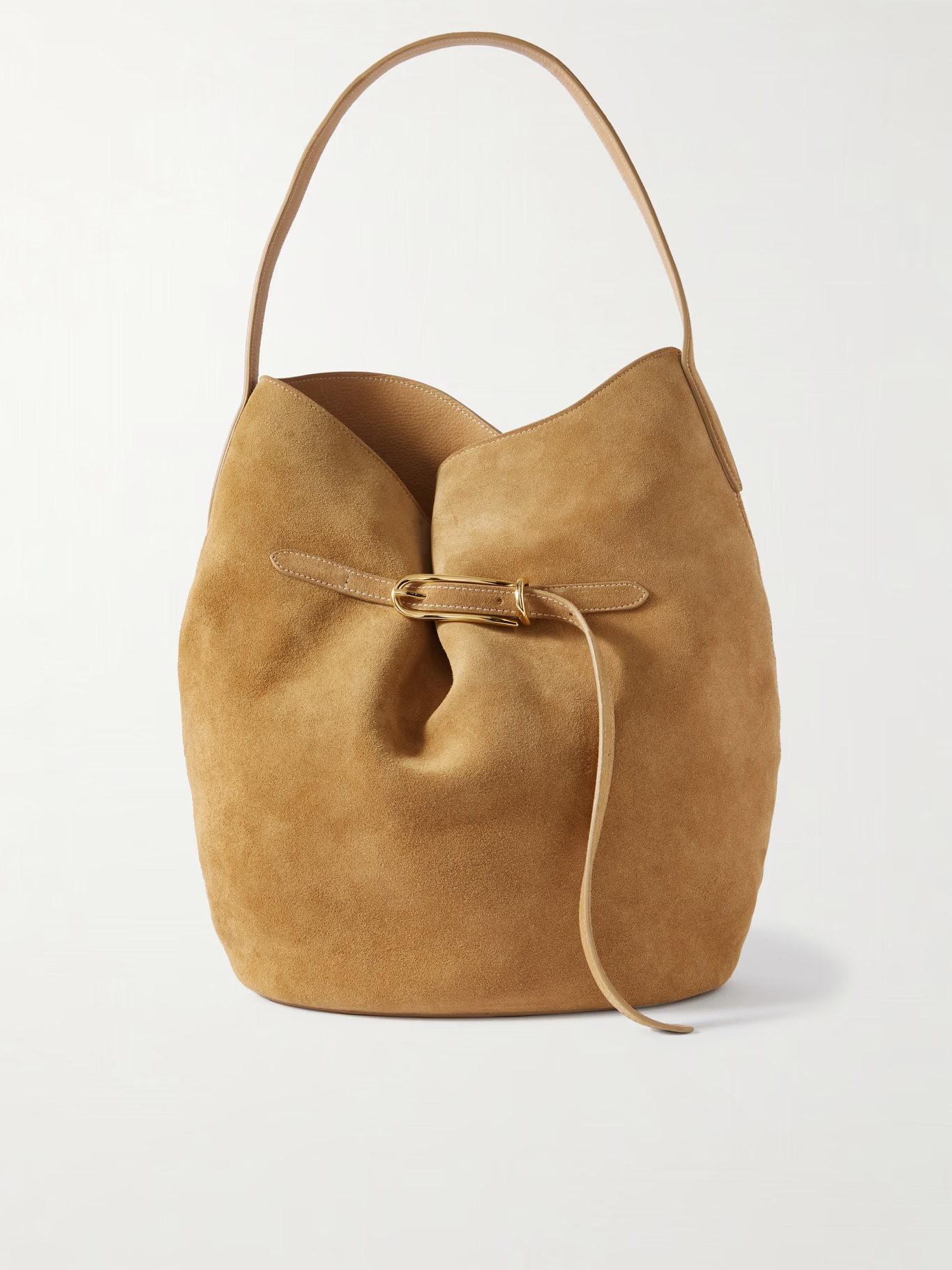 Liffner, Buckled Suede Bucket Bag