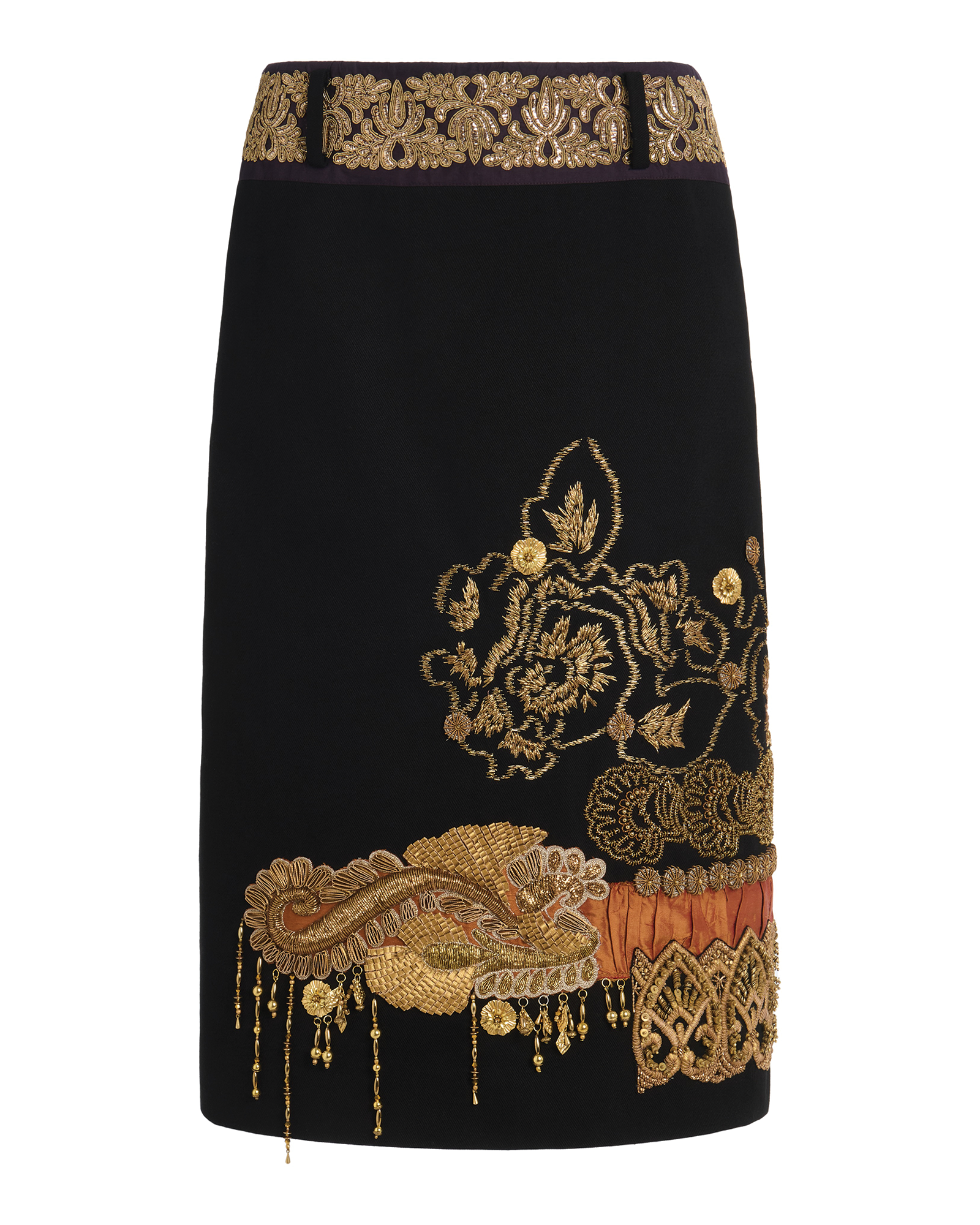 Dries Van Noten, Sentista Embroidered Skirt