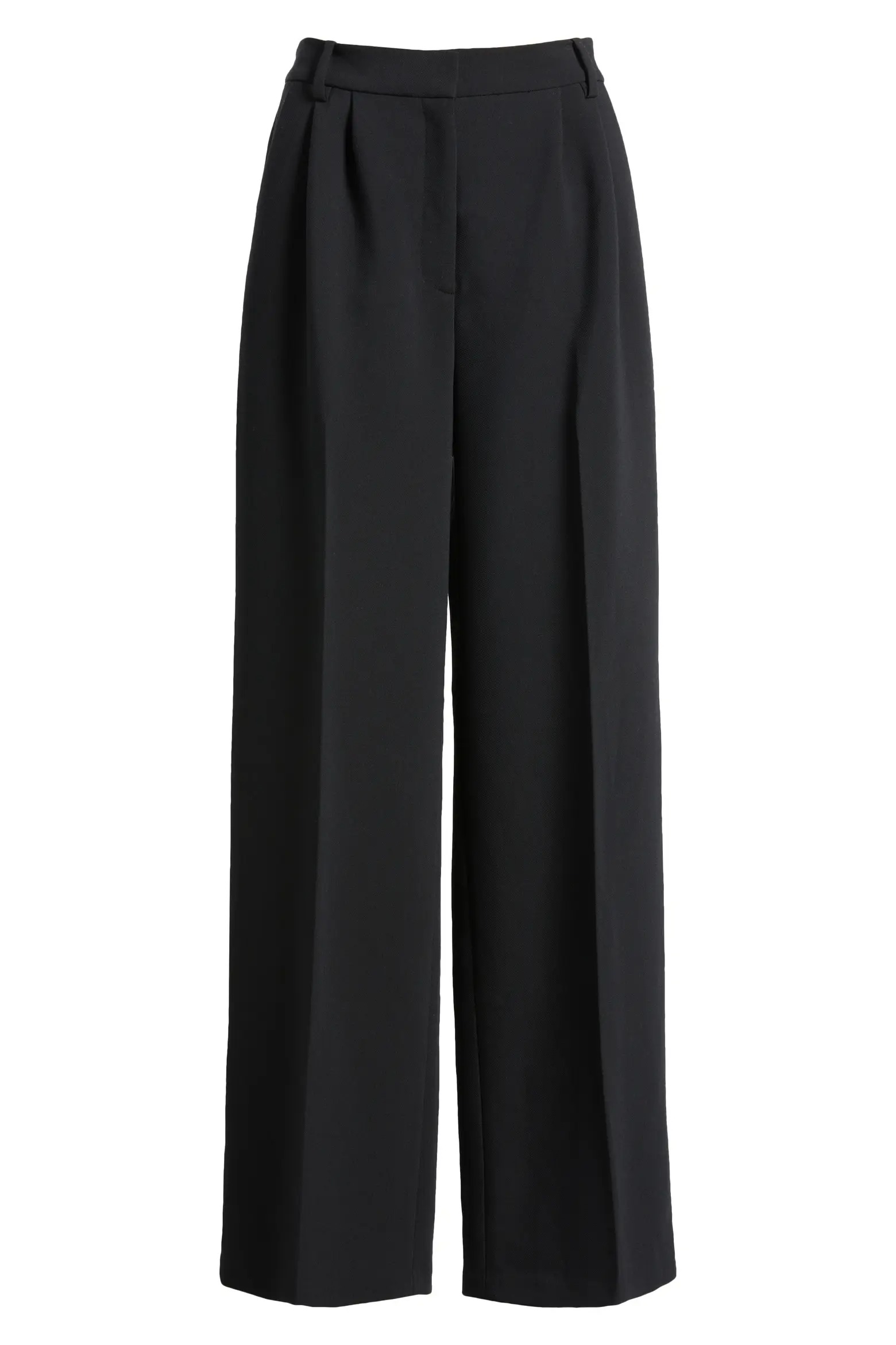 Open Edit, Icon Twill High Waist Wide Leg Trousers