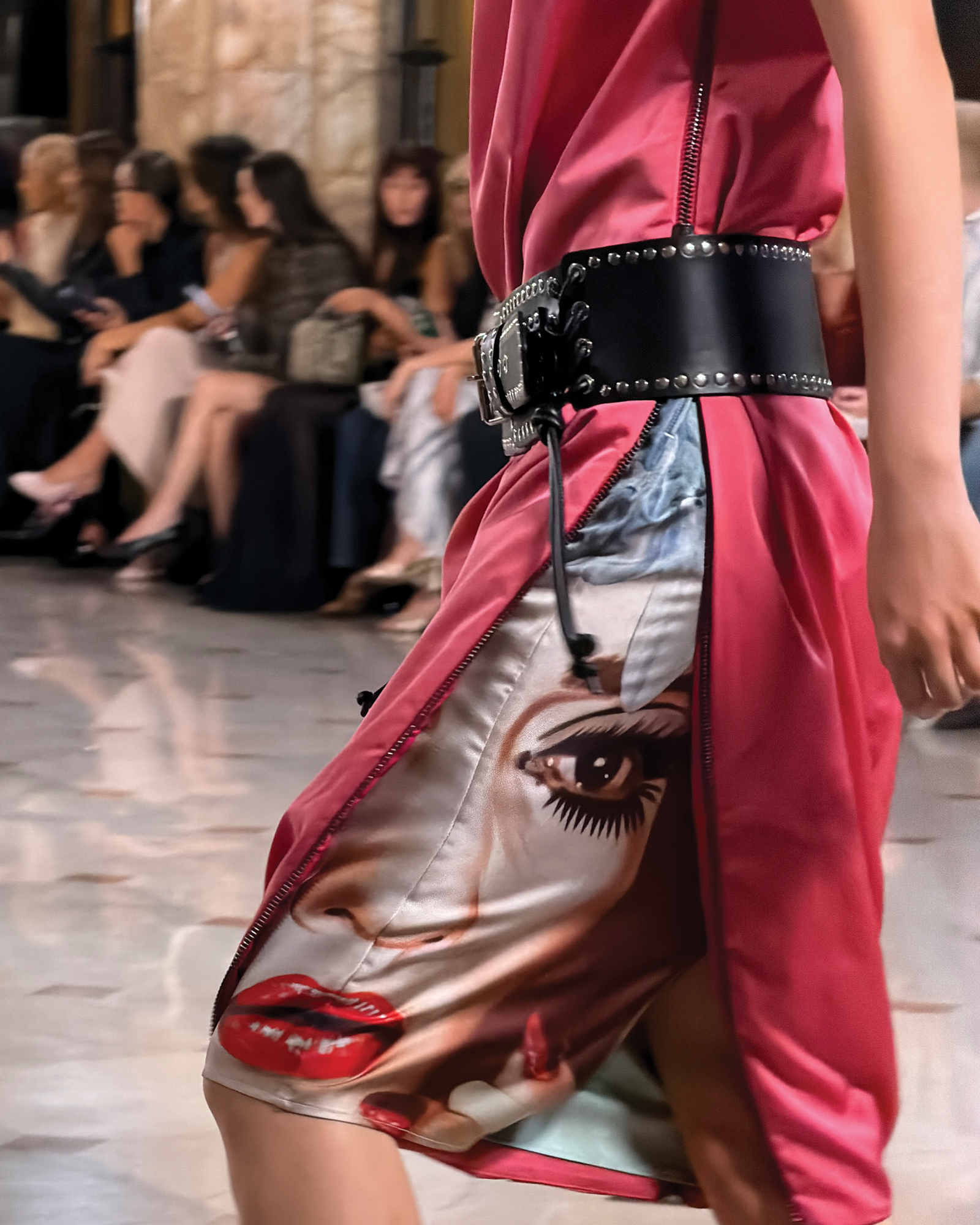 A close-up of an Altuzarra skirt at the NYFW show.