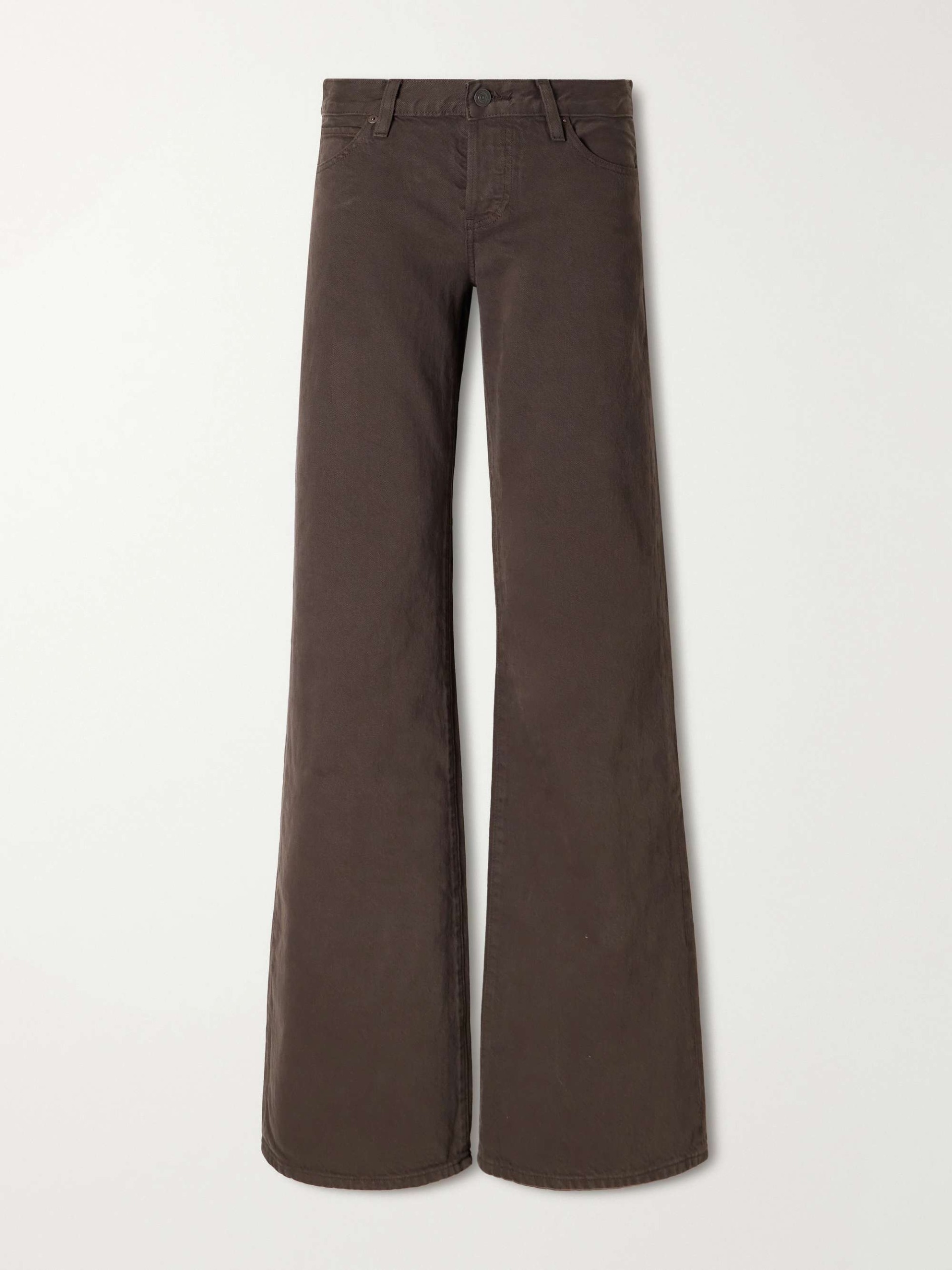 The Gray Regenerative Low-Rise Wide-Leg Jeans